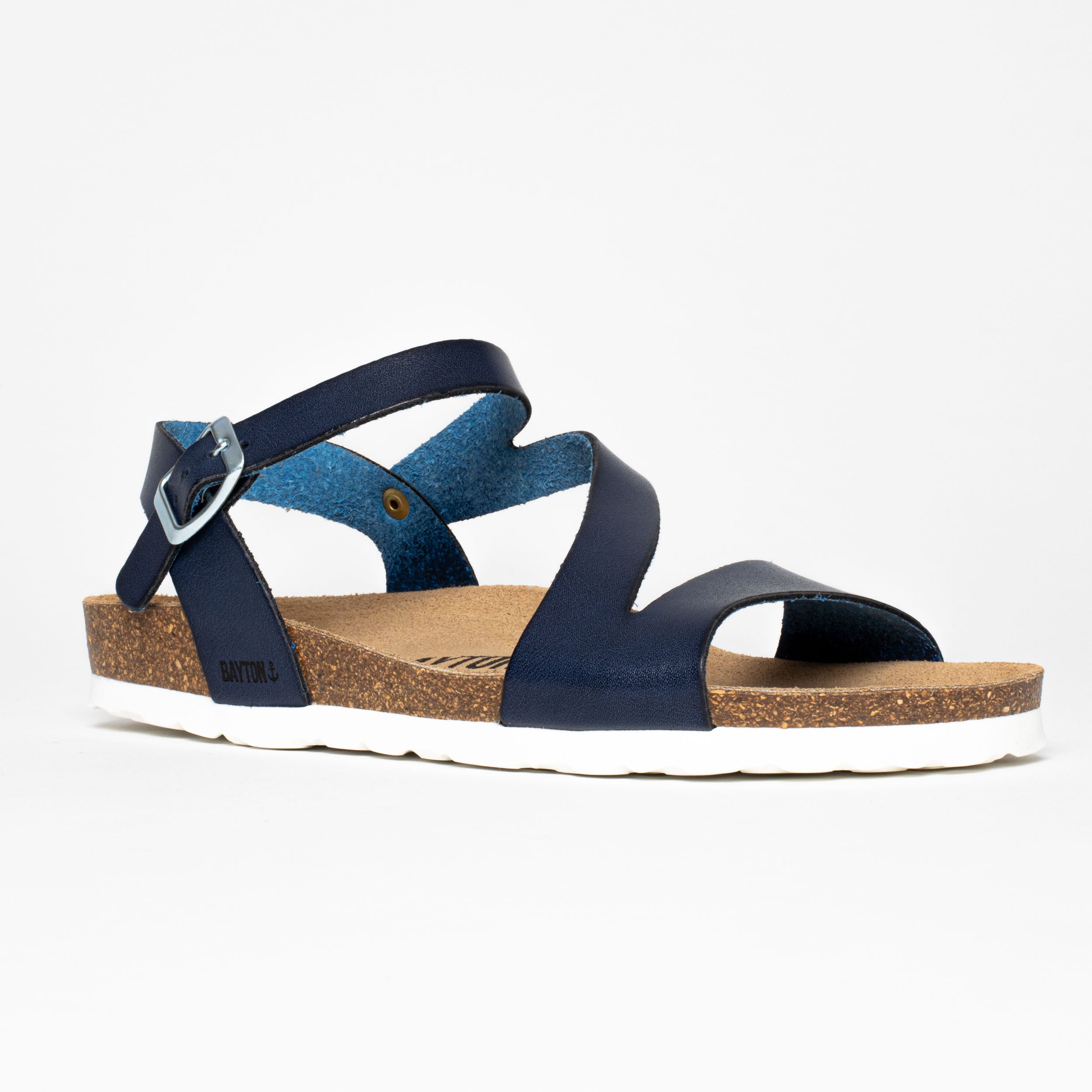 Javea Navy Blue Multi-Strap Sandals