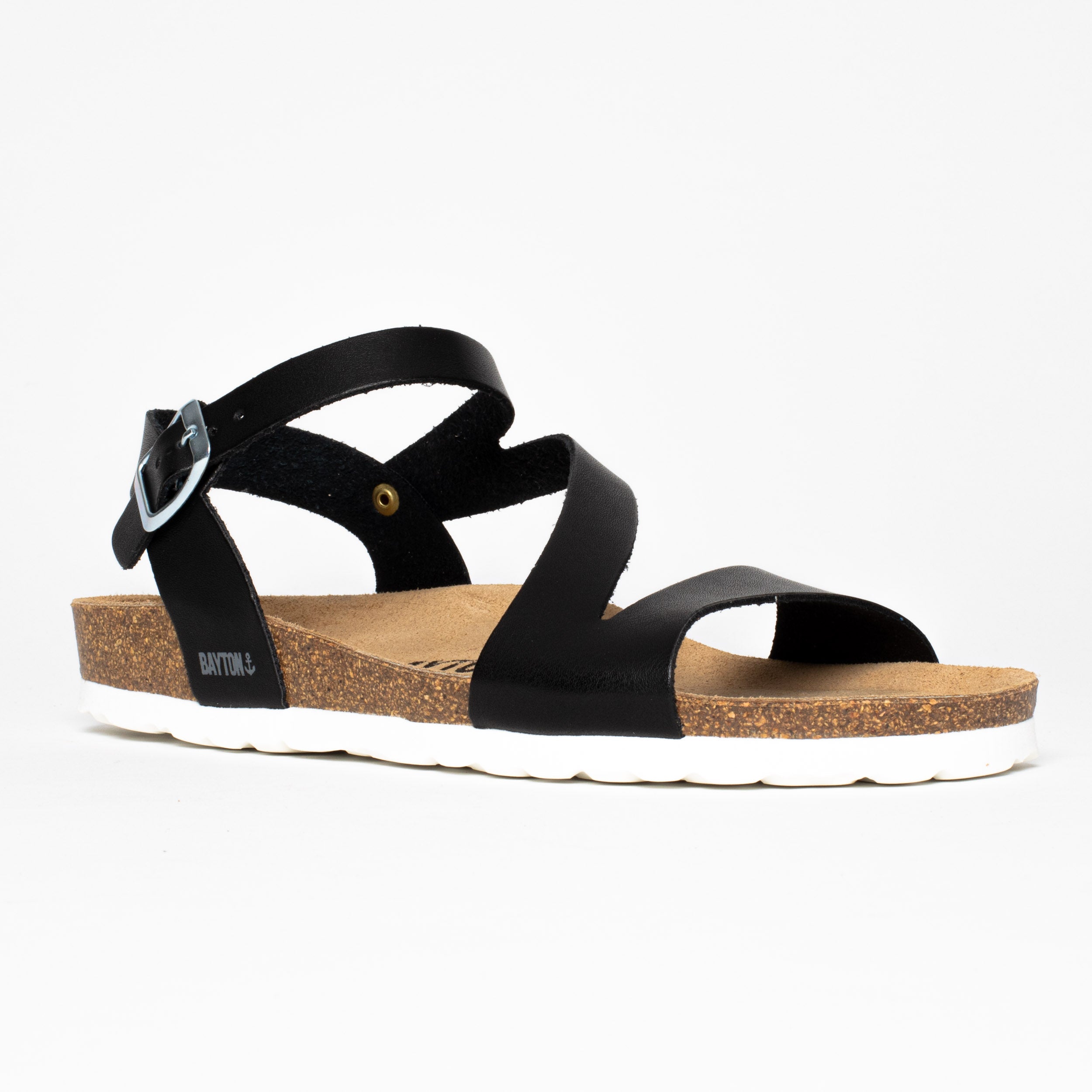 Javea Black Multi-Strap Sandals