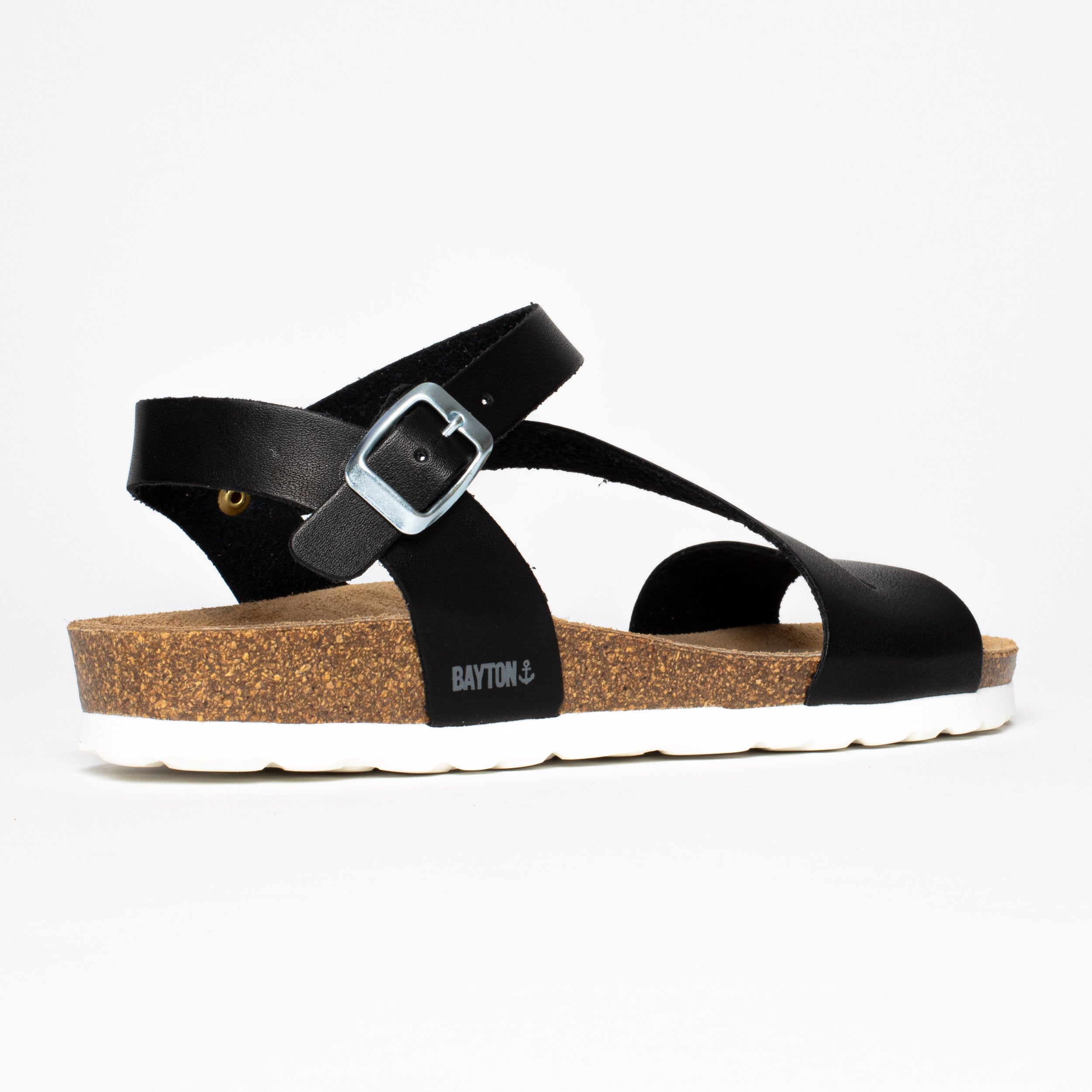 Javea Black Multi-Strap Sandals