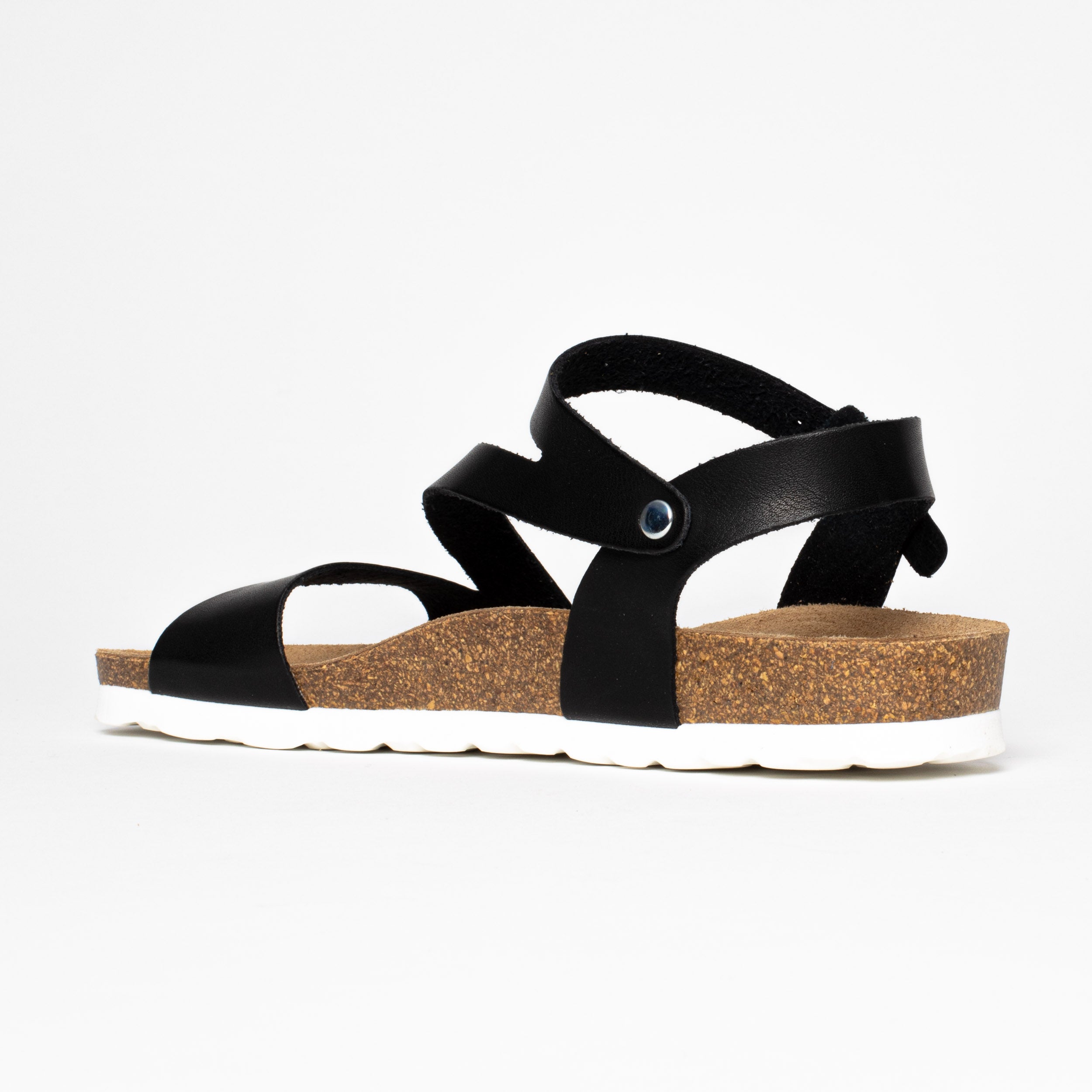 Javea Black Multi-Strap Sandals