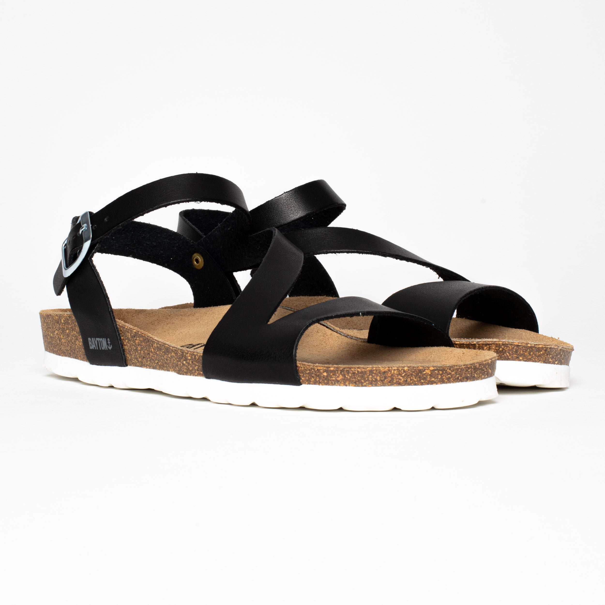 Javea Black Multi-Strap Sandals