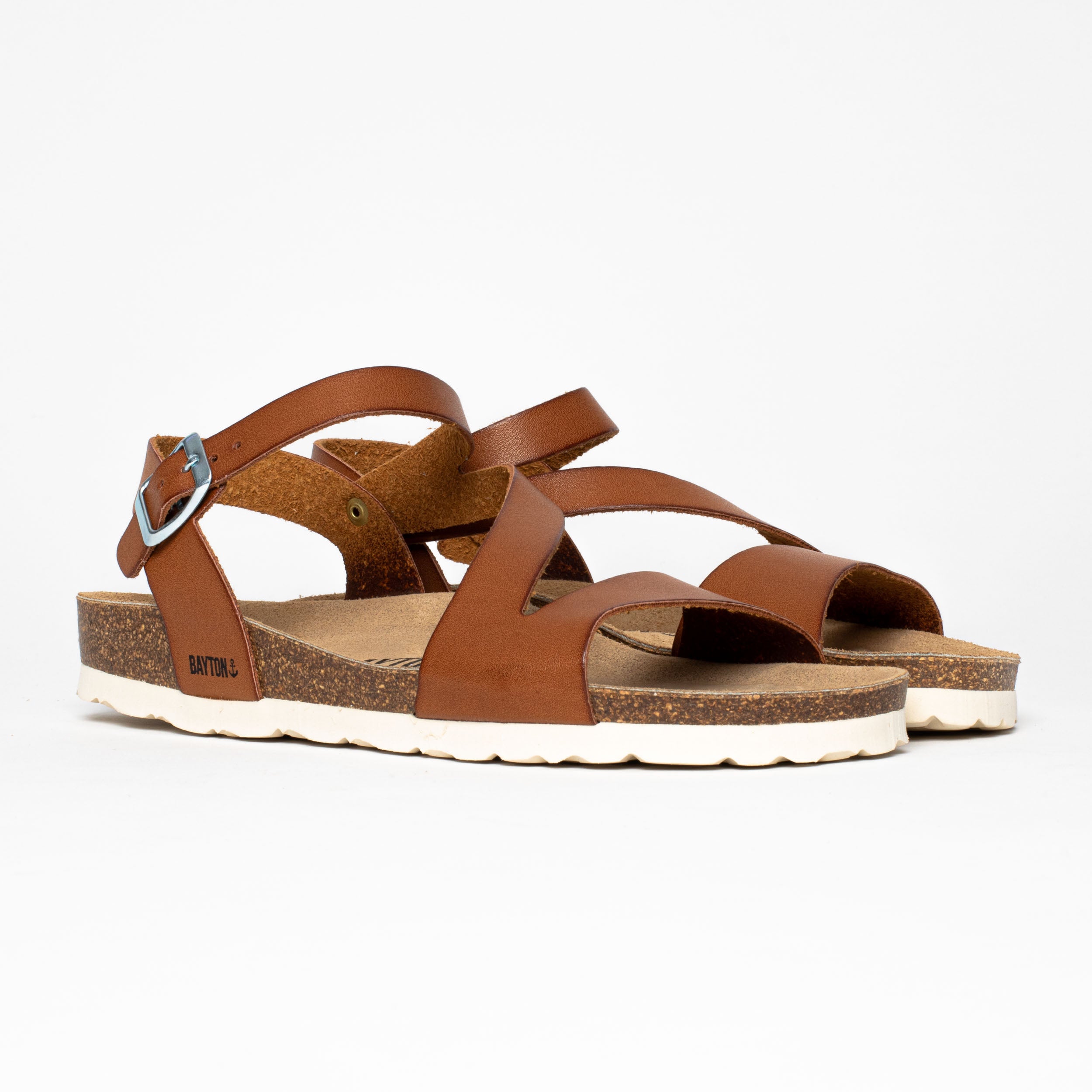 Javea Camel Multi-Strap Sandals