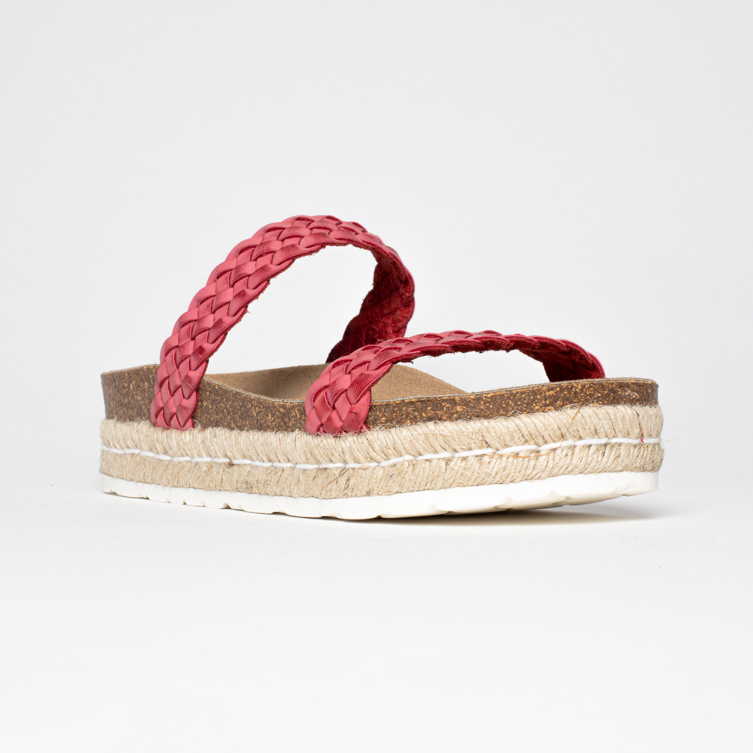 Cadiz Red Platform Sandals