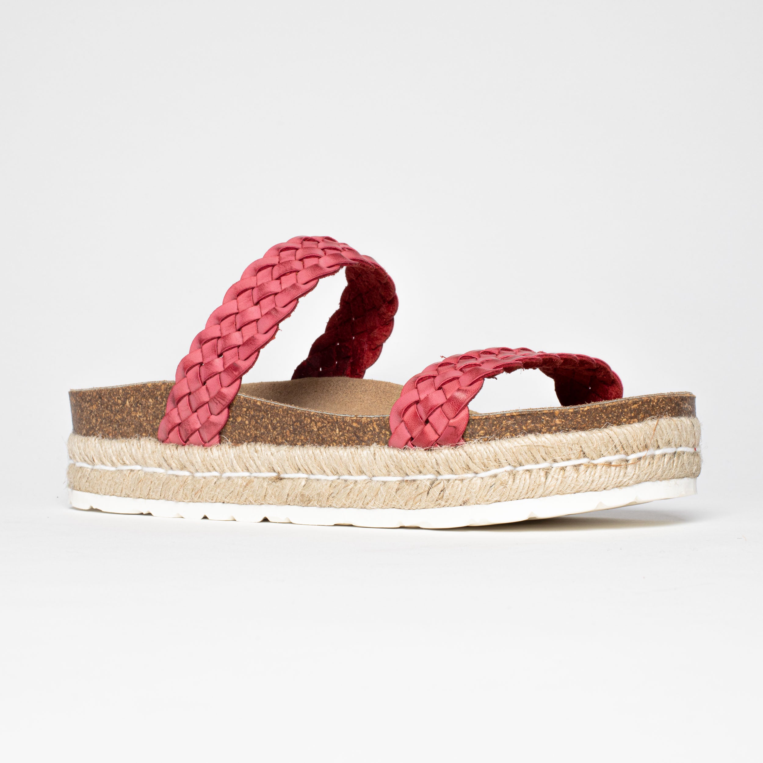 Cadiz Red Platform Sandals