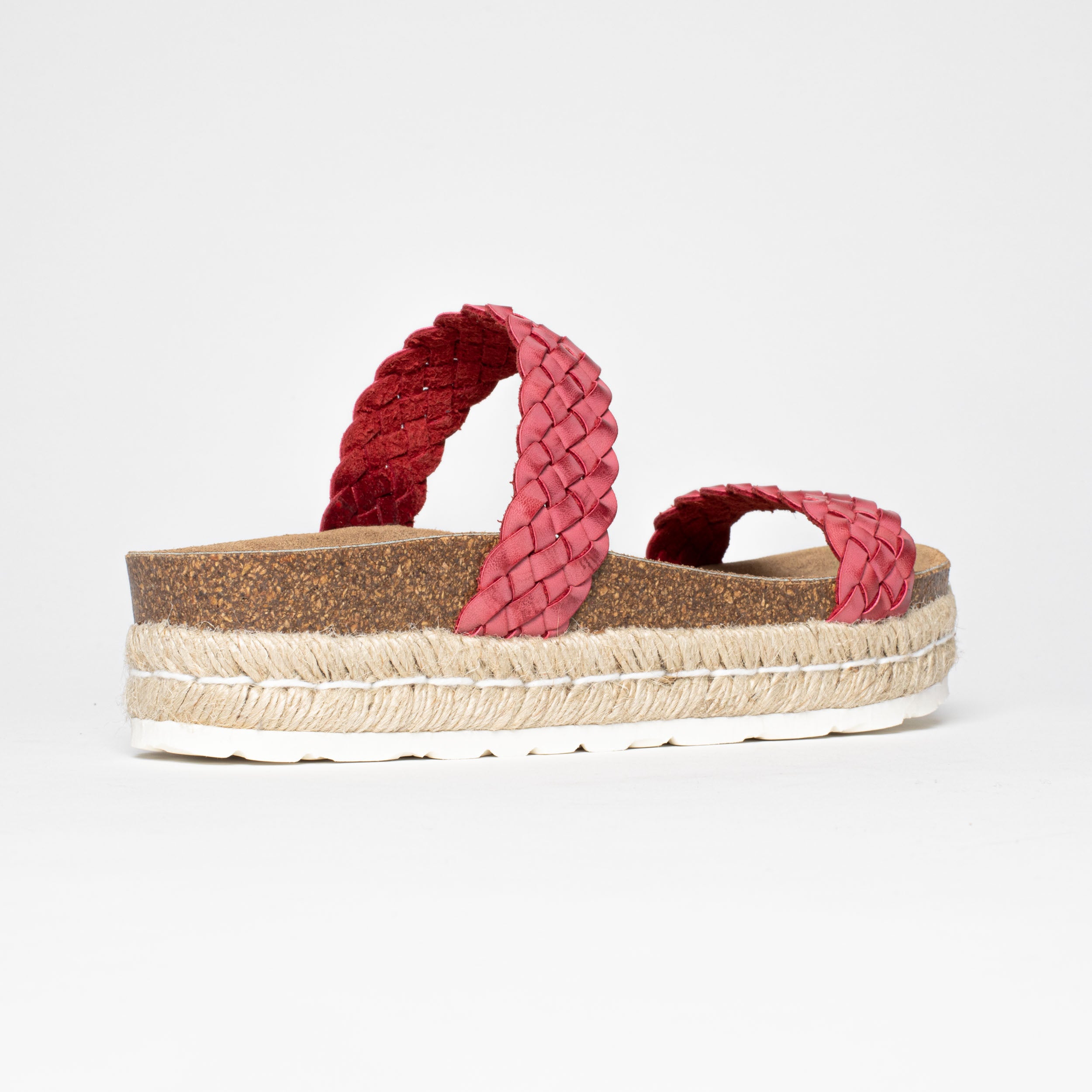 Cadiz Red Platform Sandals