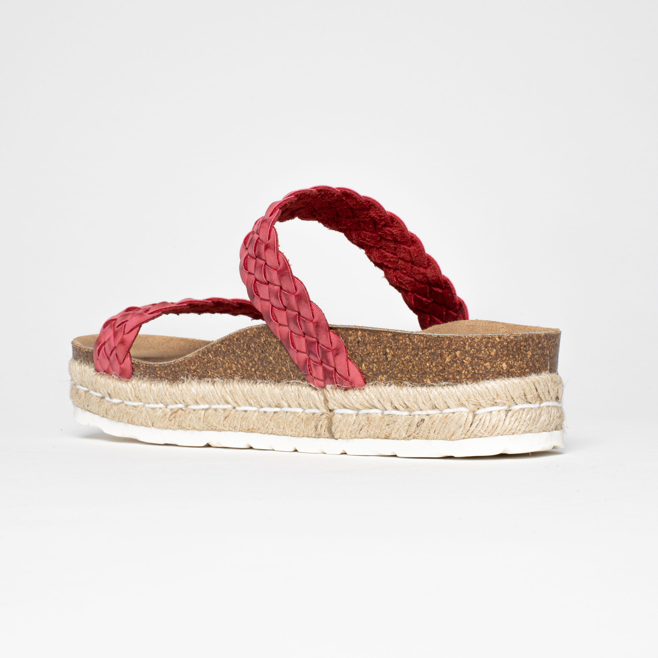 Cadiz Red Platform Sandals