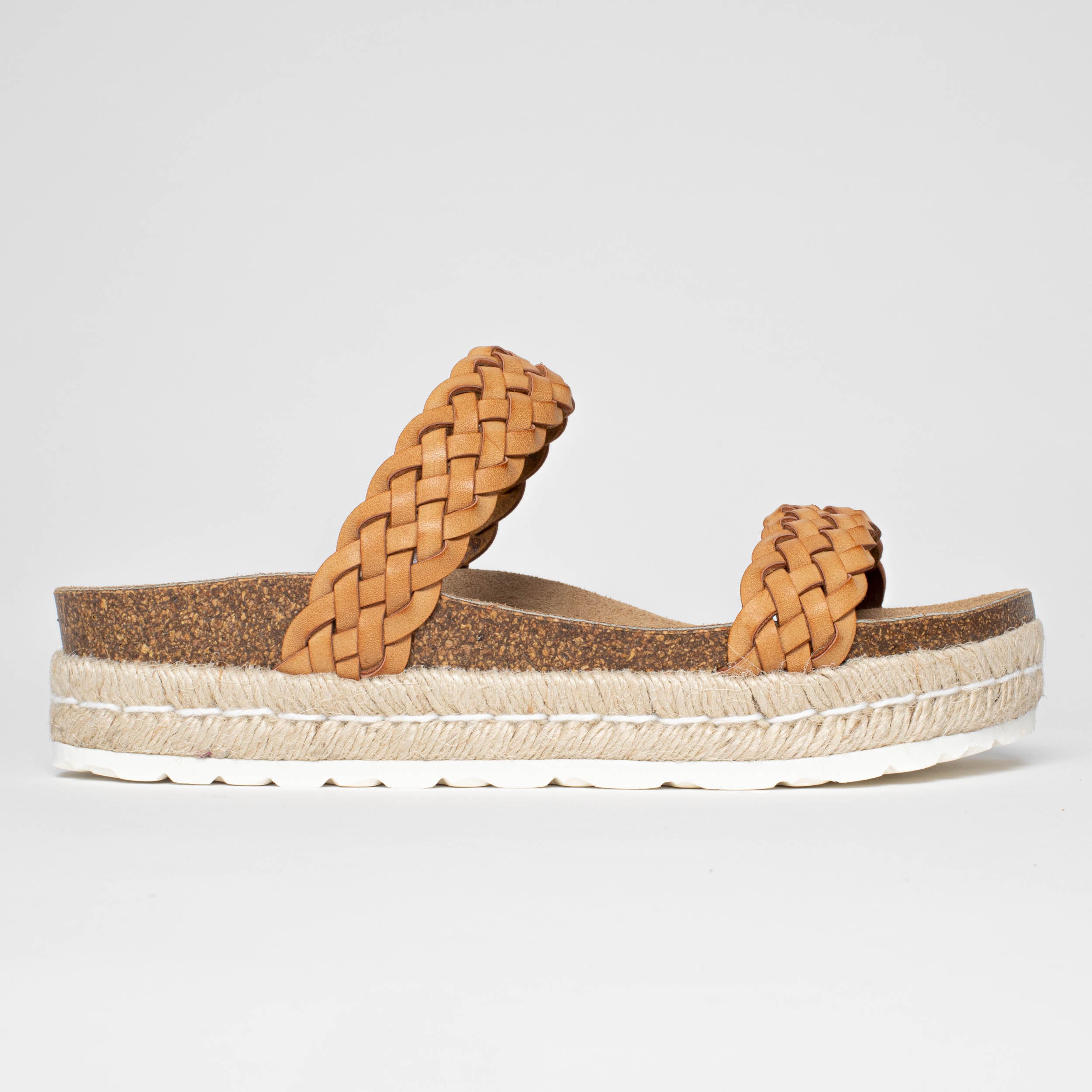 Cadiz Tan Platform Sandals