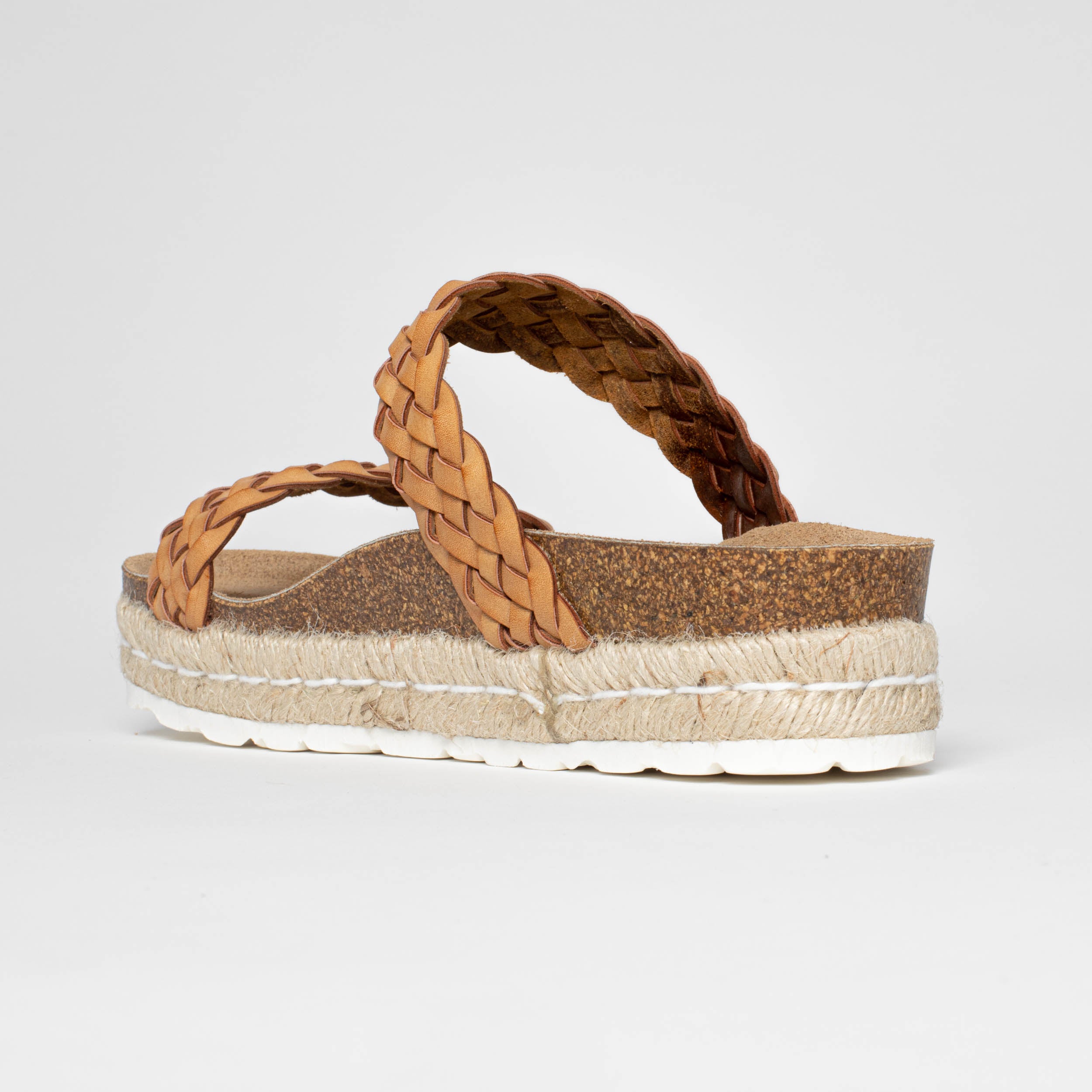 Cadiz Tan Platform Sandals