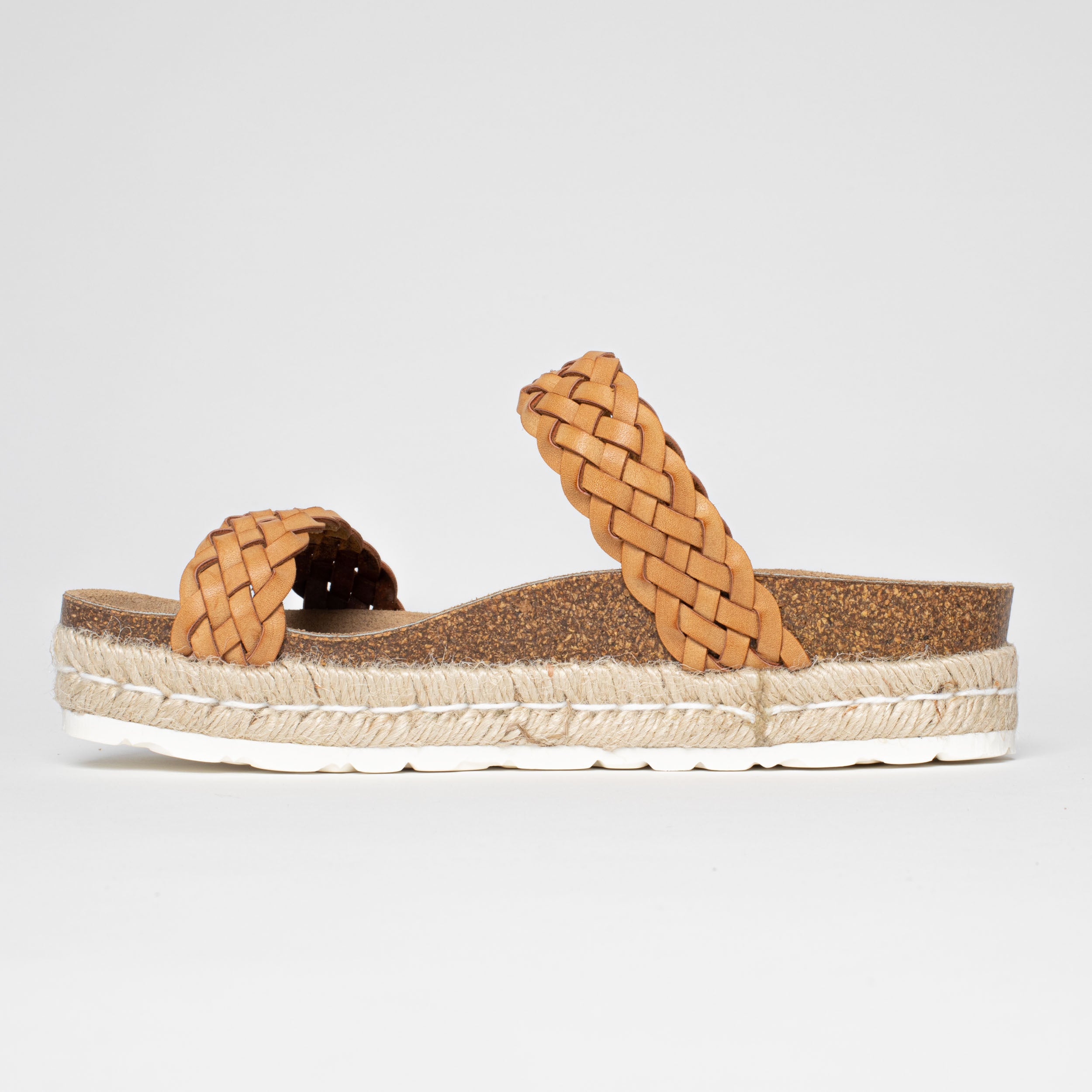 Cadiz Tan Platform Sandals