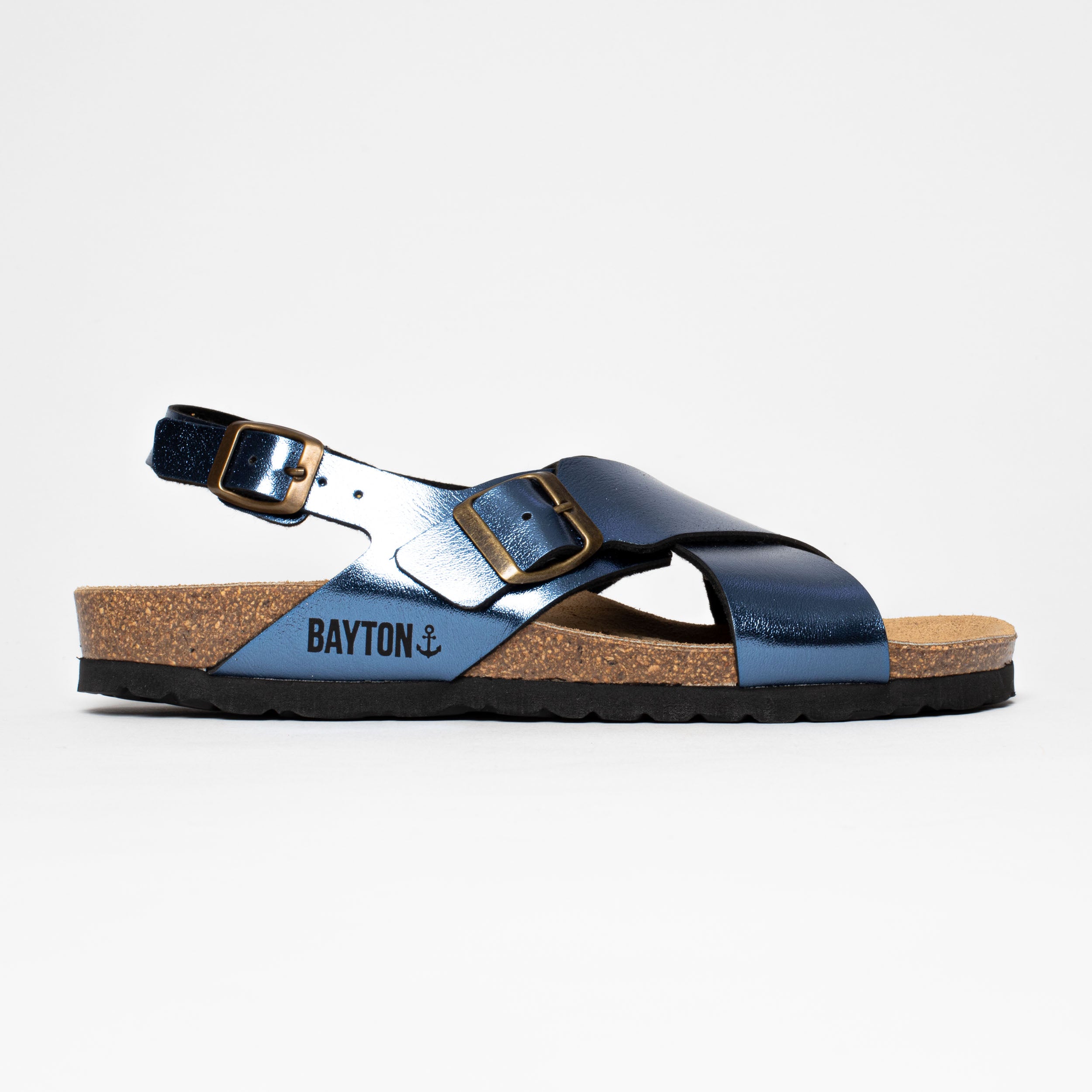 Cantabria Navy Blue Multi-Strap Sandals