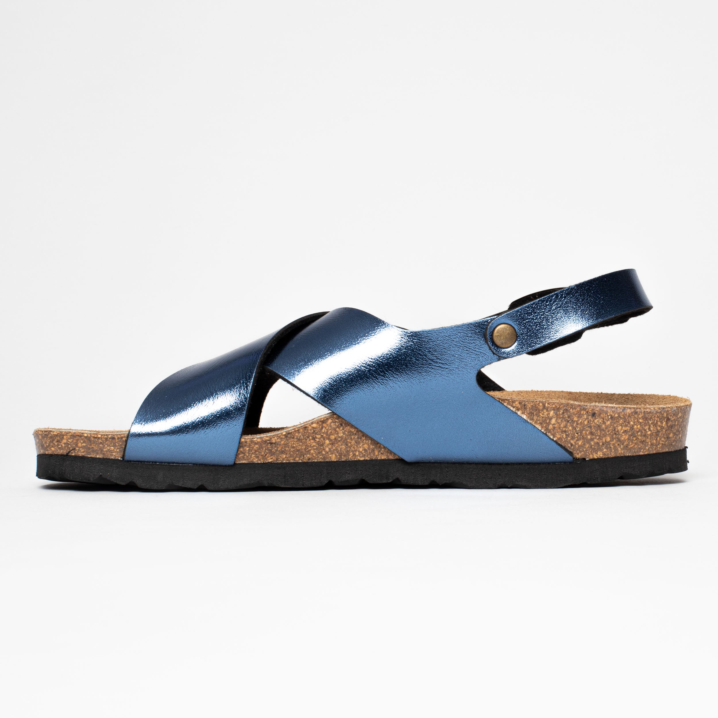 Cantabria Navy Blue Multi-Strap Sandals