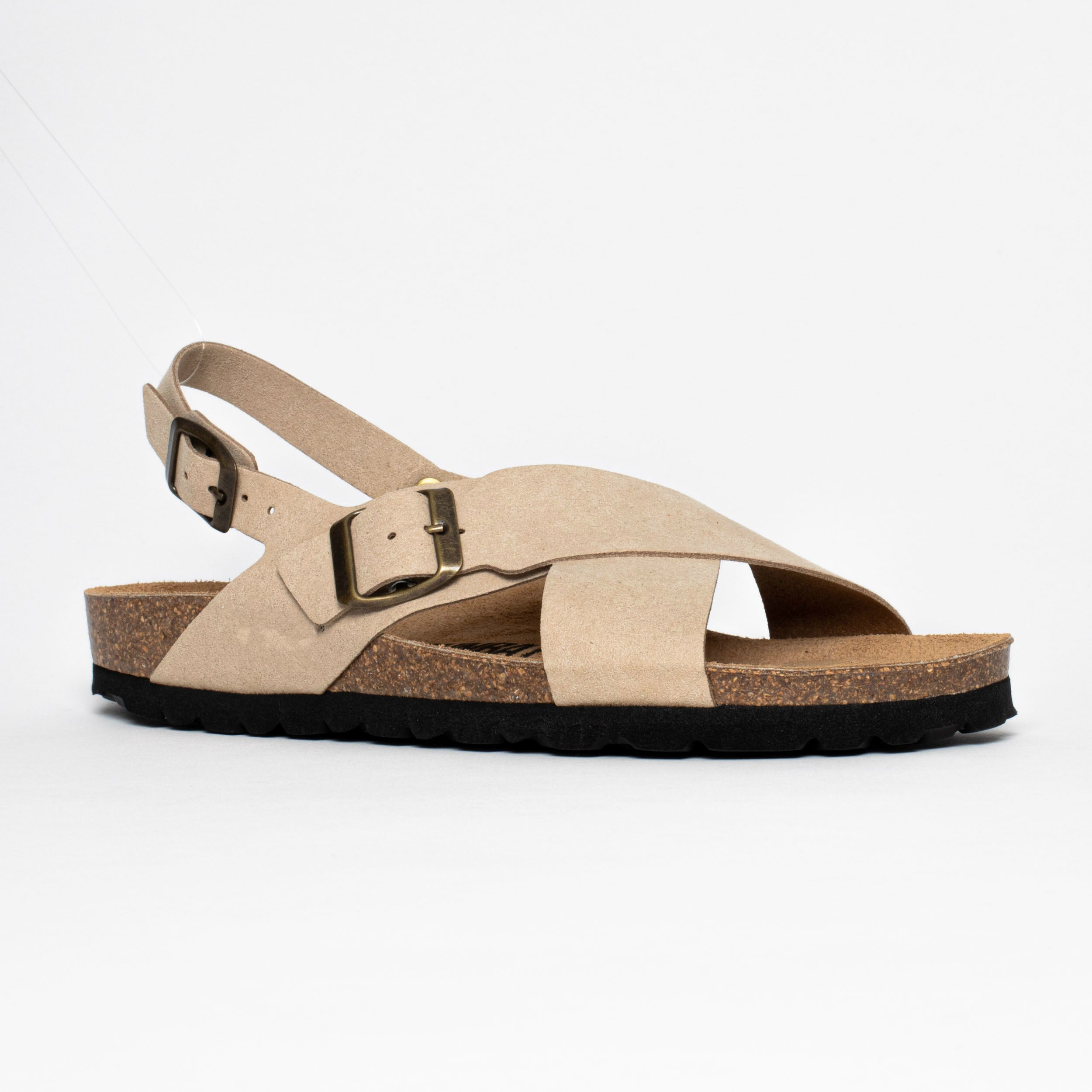 Radu Taupe Multi-Strap Sandals