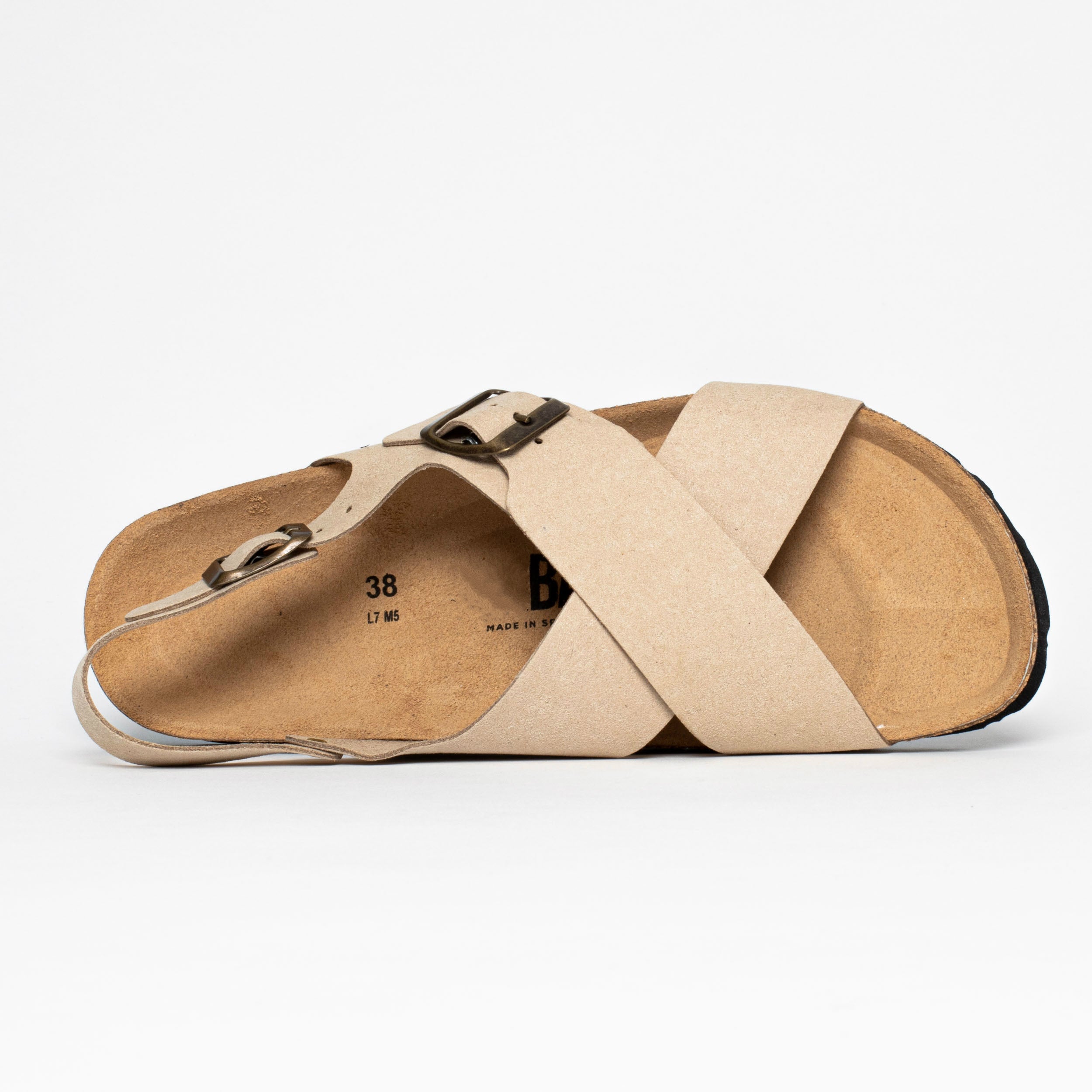 Radu Taupe Multi-Strap Sandals