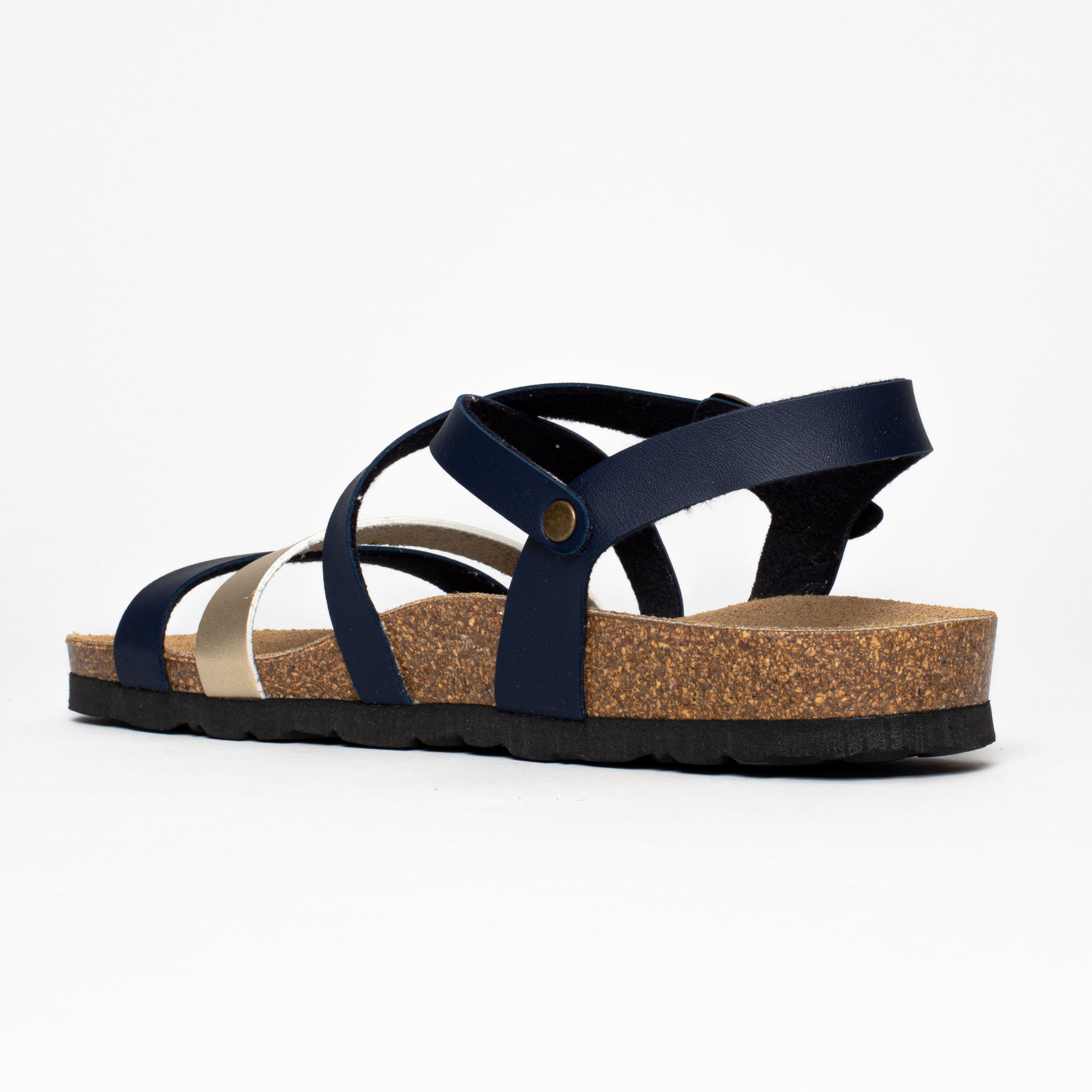 Sandales Gerone Bleu Marine Multi-Brides