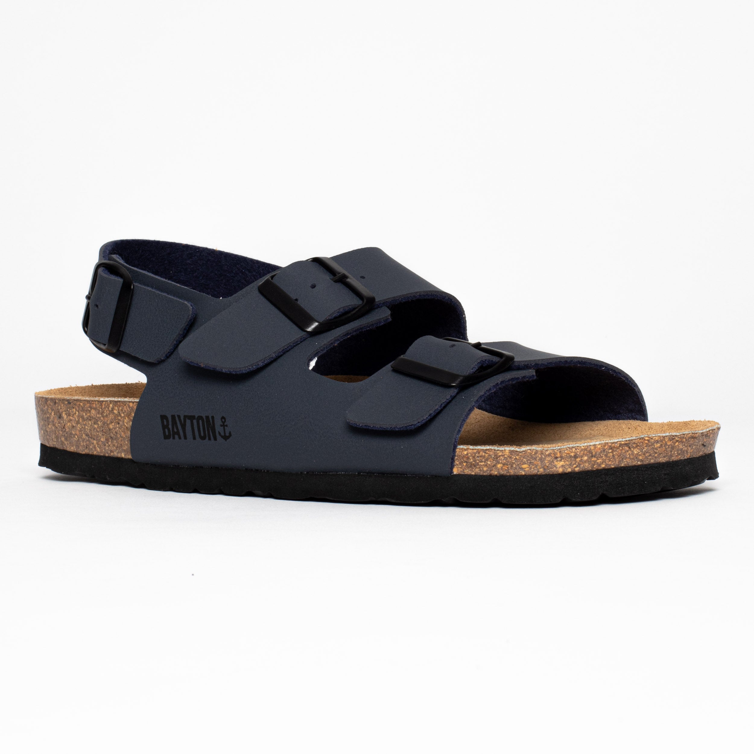 Dark Grey Achilles Multi-Strap Sandals