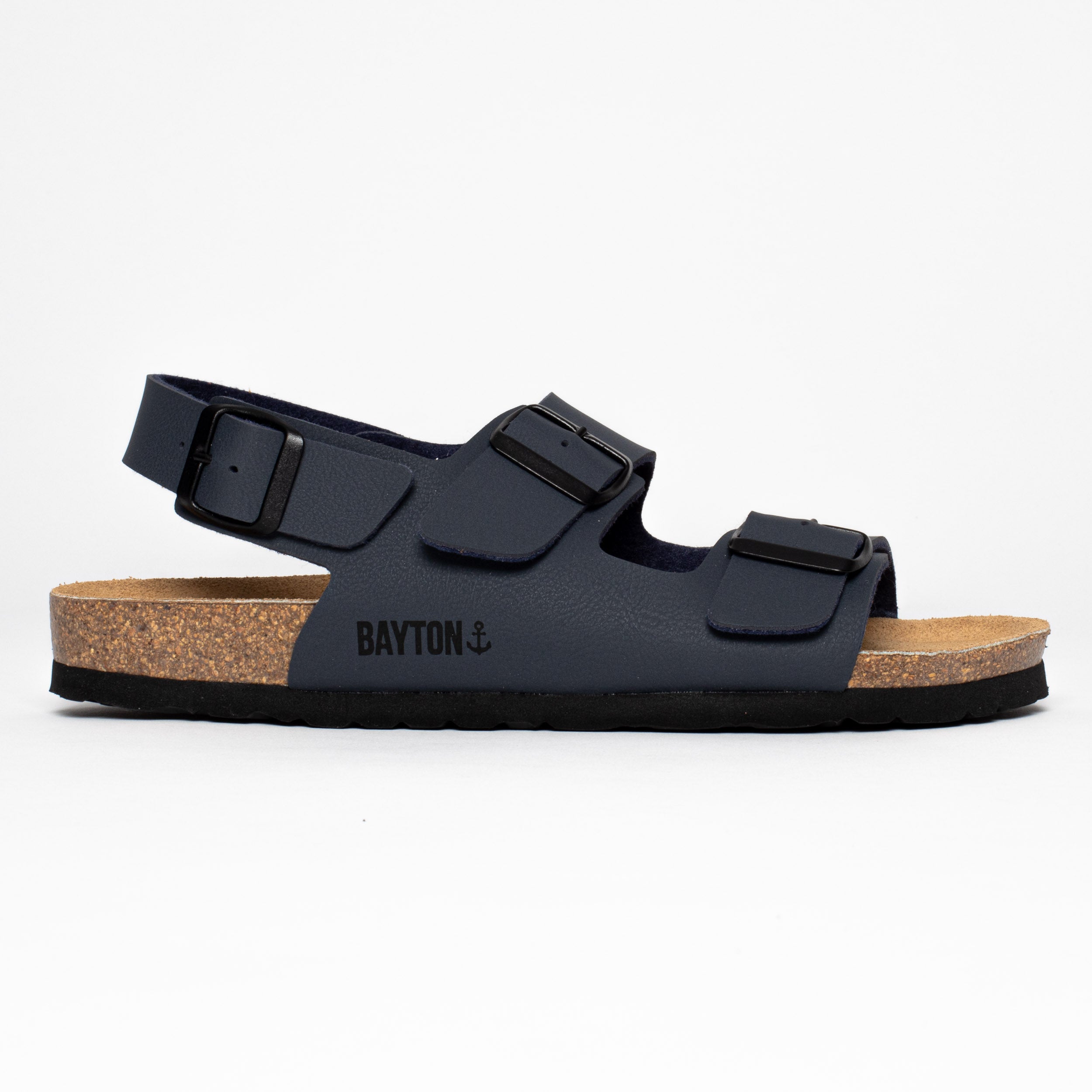 Dark Grey Achilles Multi-Strap Sandals