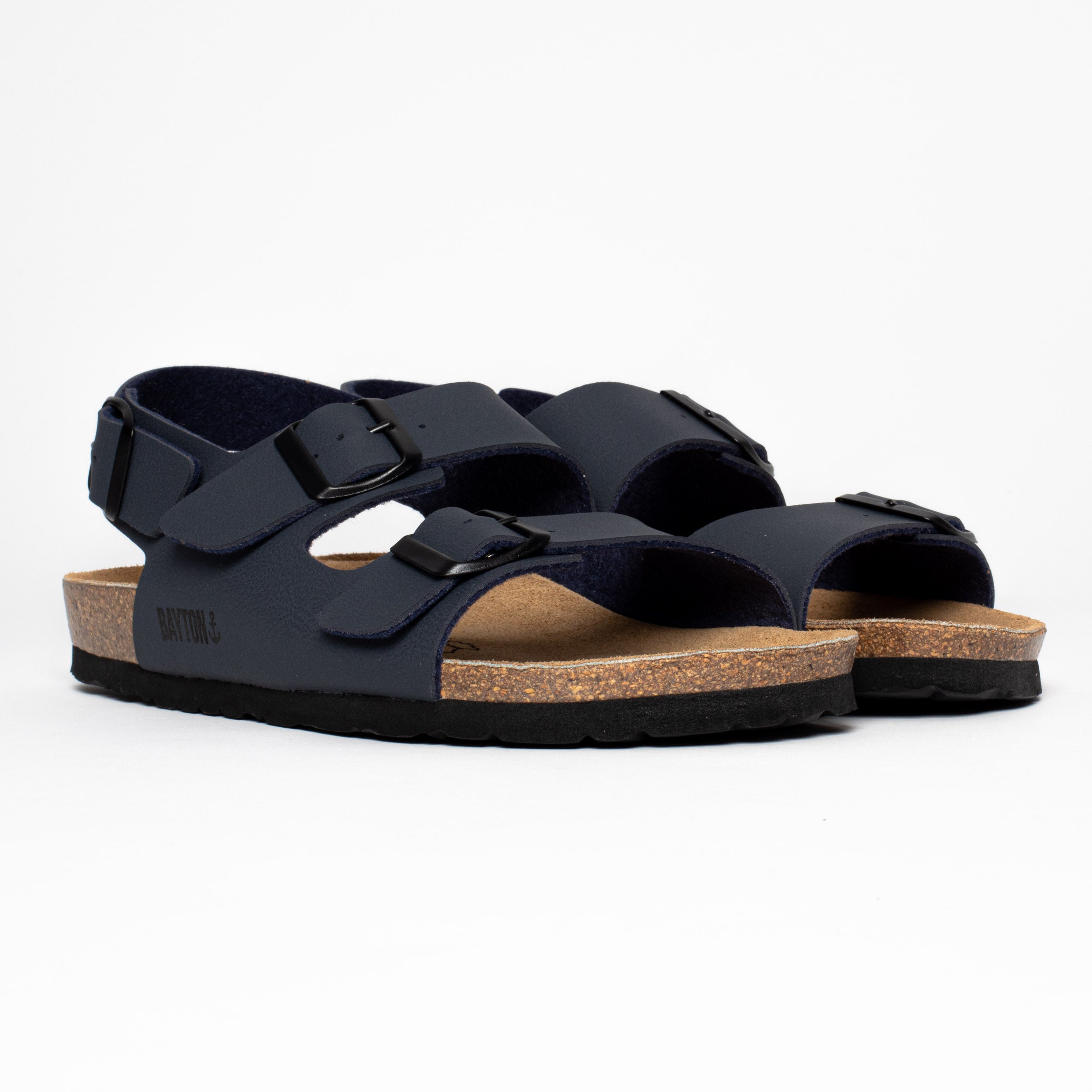 Sandalias Achille con múltiples tiras en gris oscuro