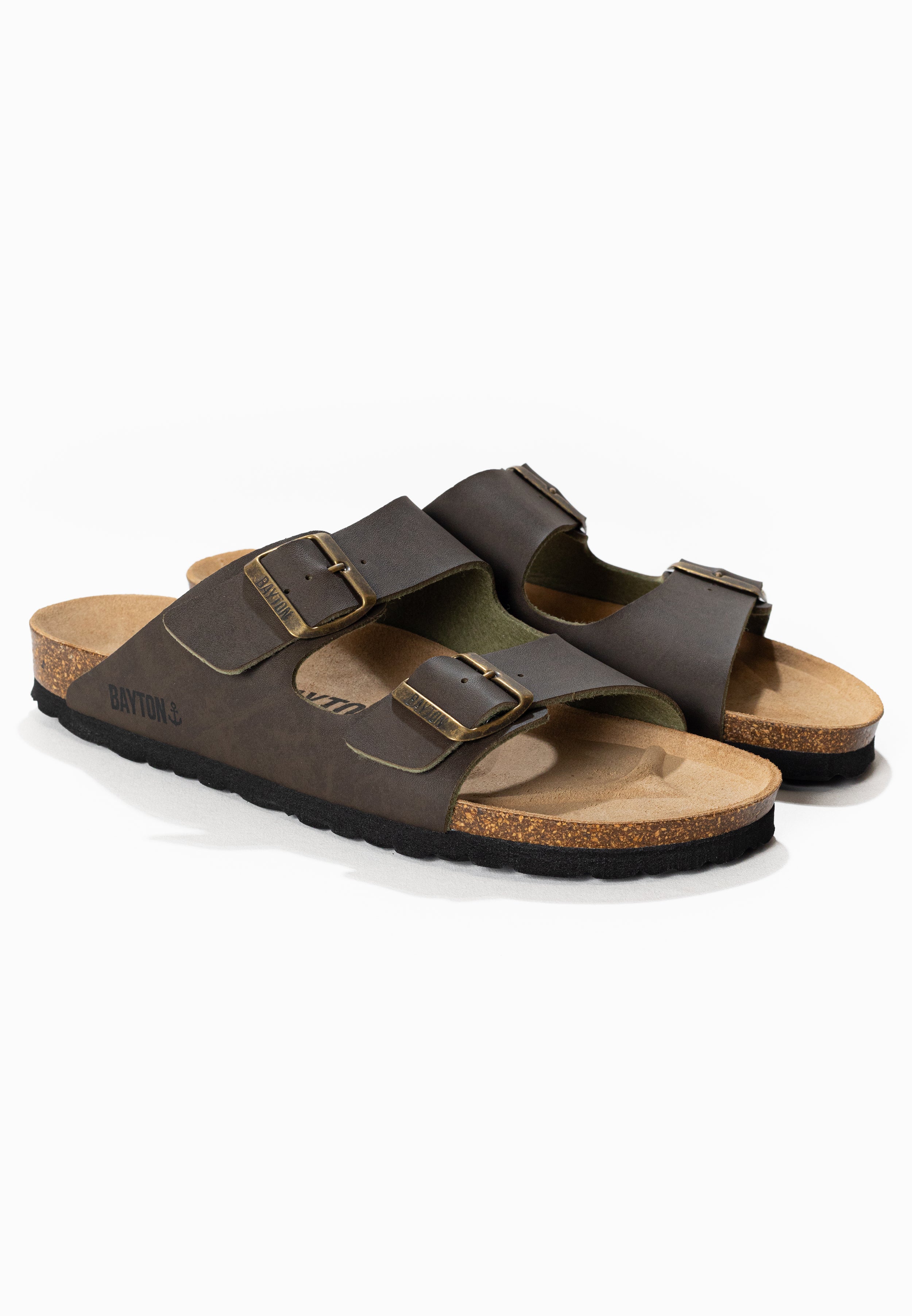 Atlas Taupe 2 Strap Sandals