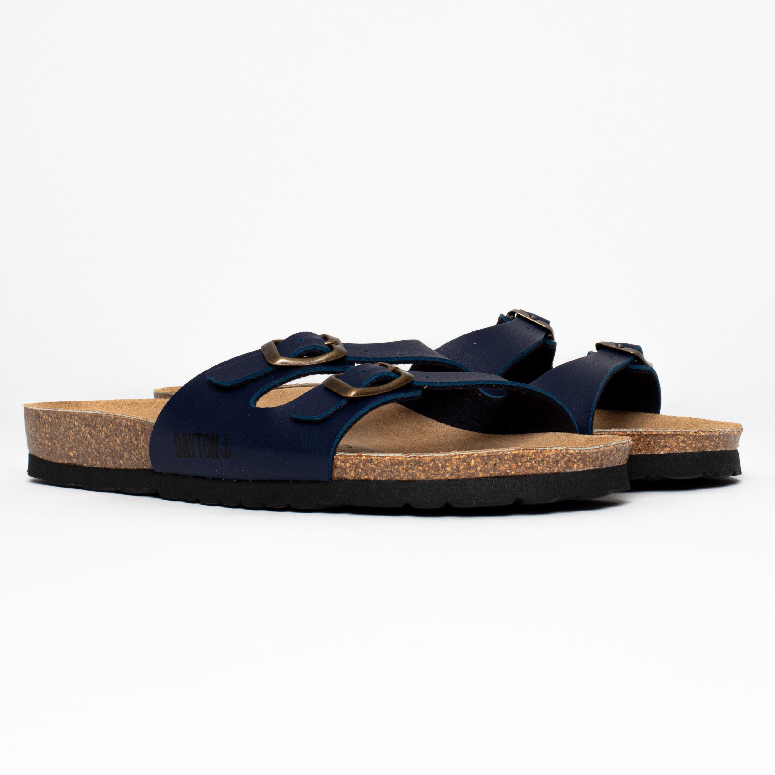 Icare Navy Blue 2 Strap Sandals