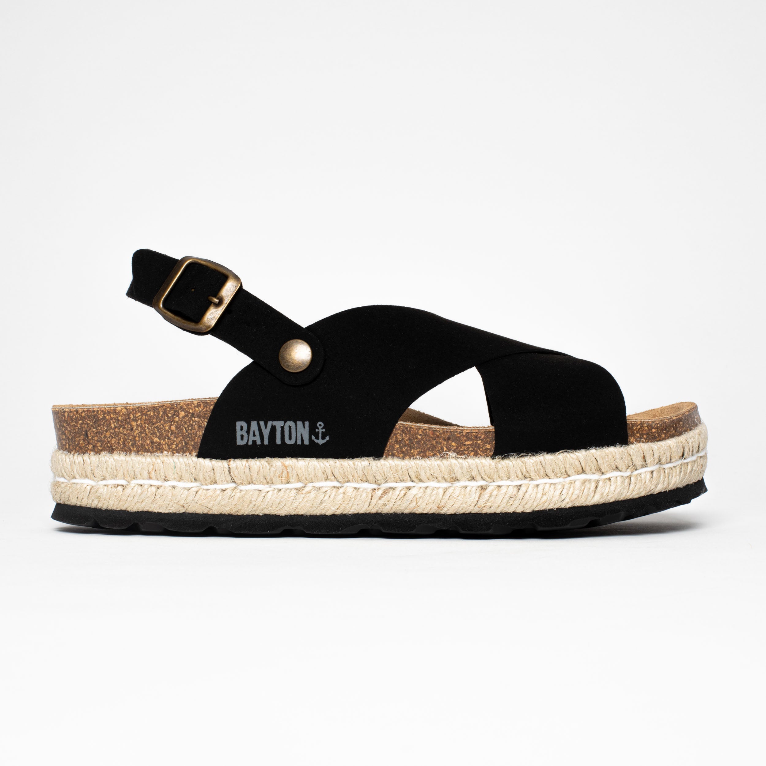 Leida Black Platform Sandals