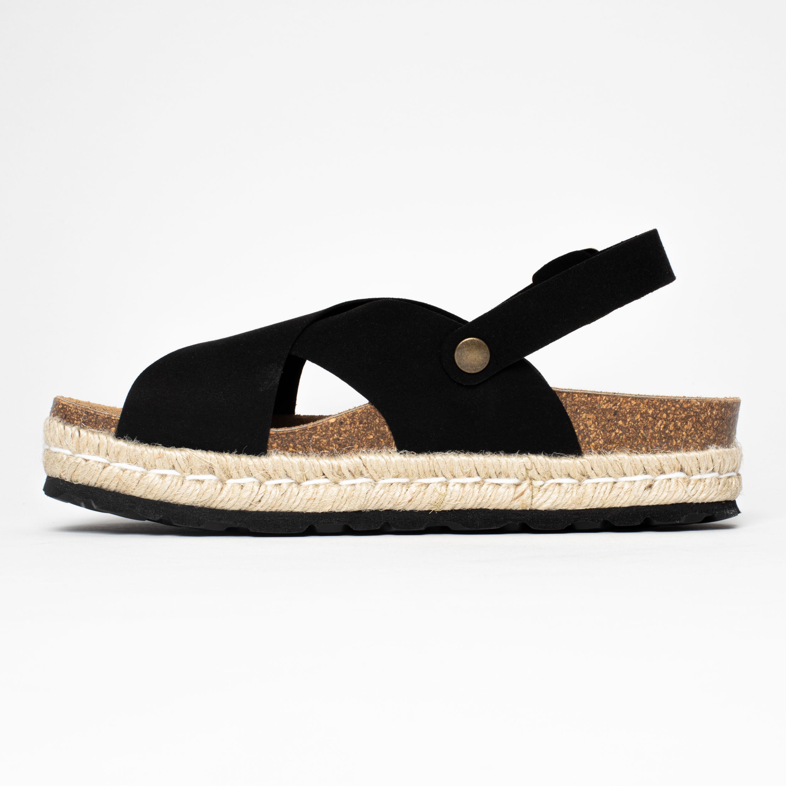 Leida Black Platform Sandals