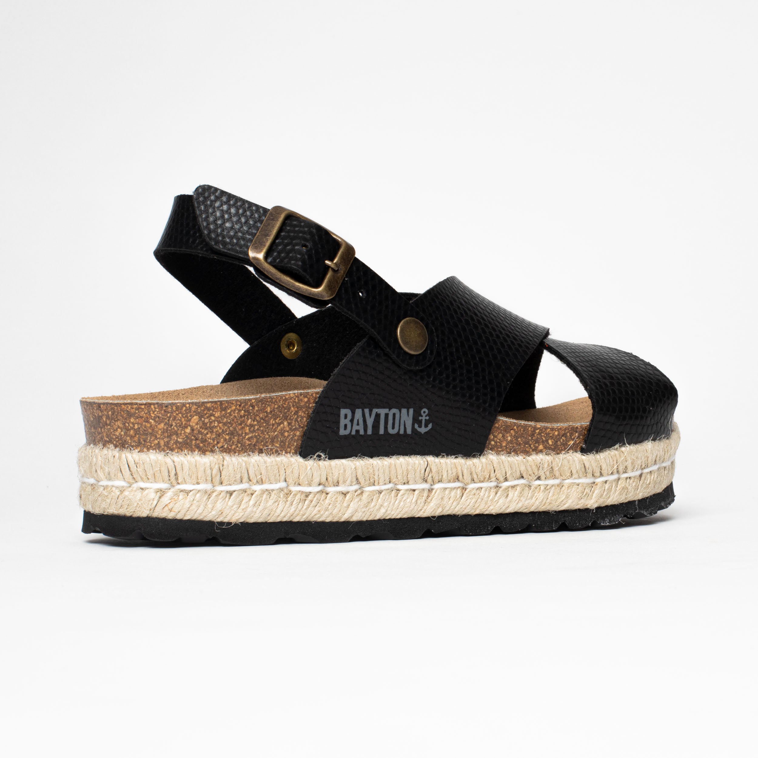 Leida Black Platform Sandals