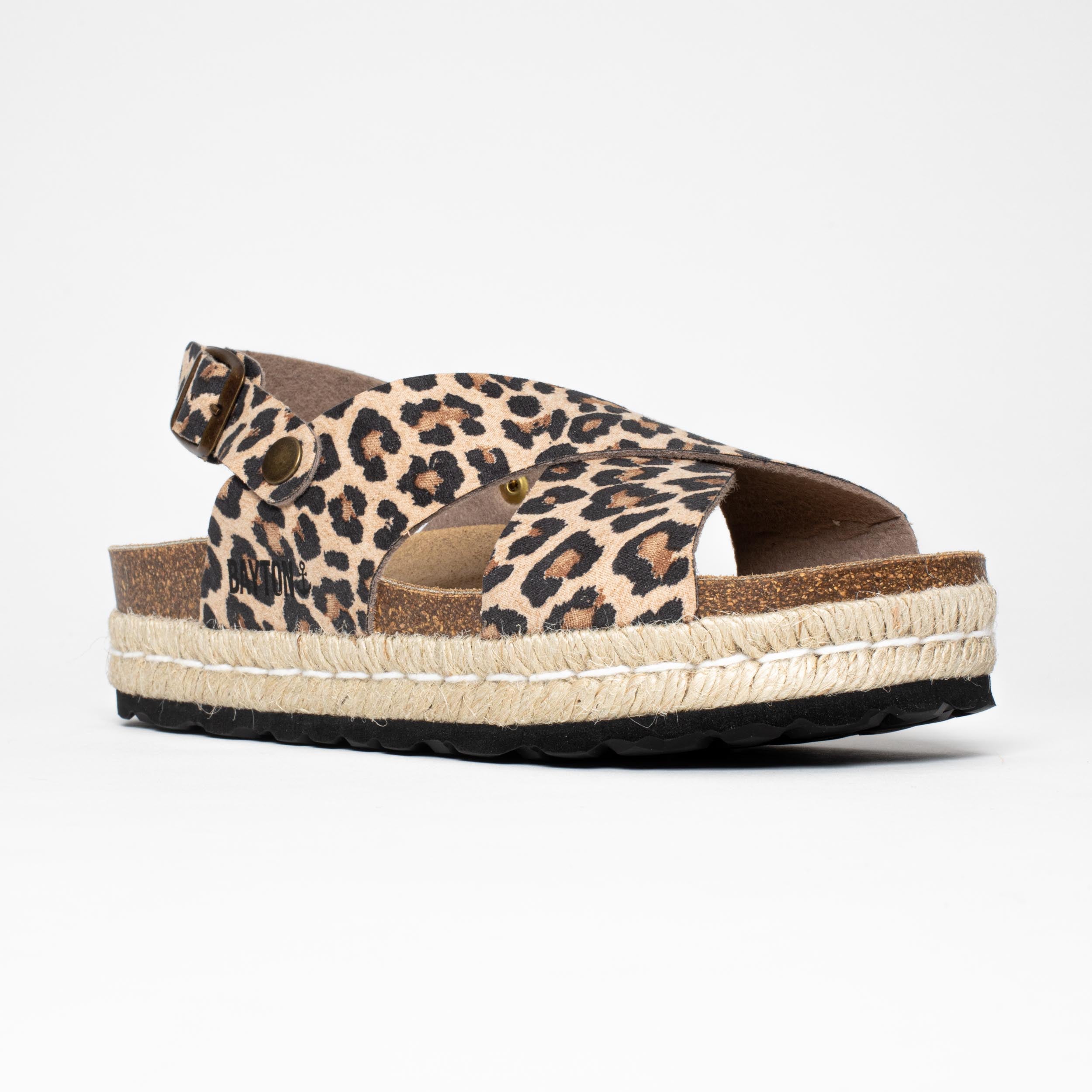 Sandalias con plataforma de leopardo Leida