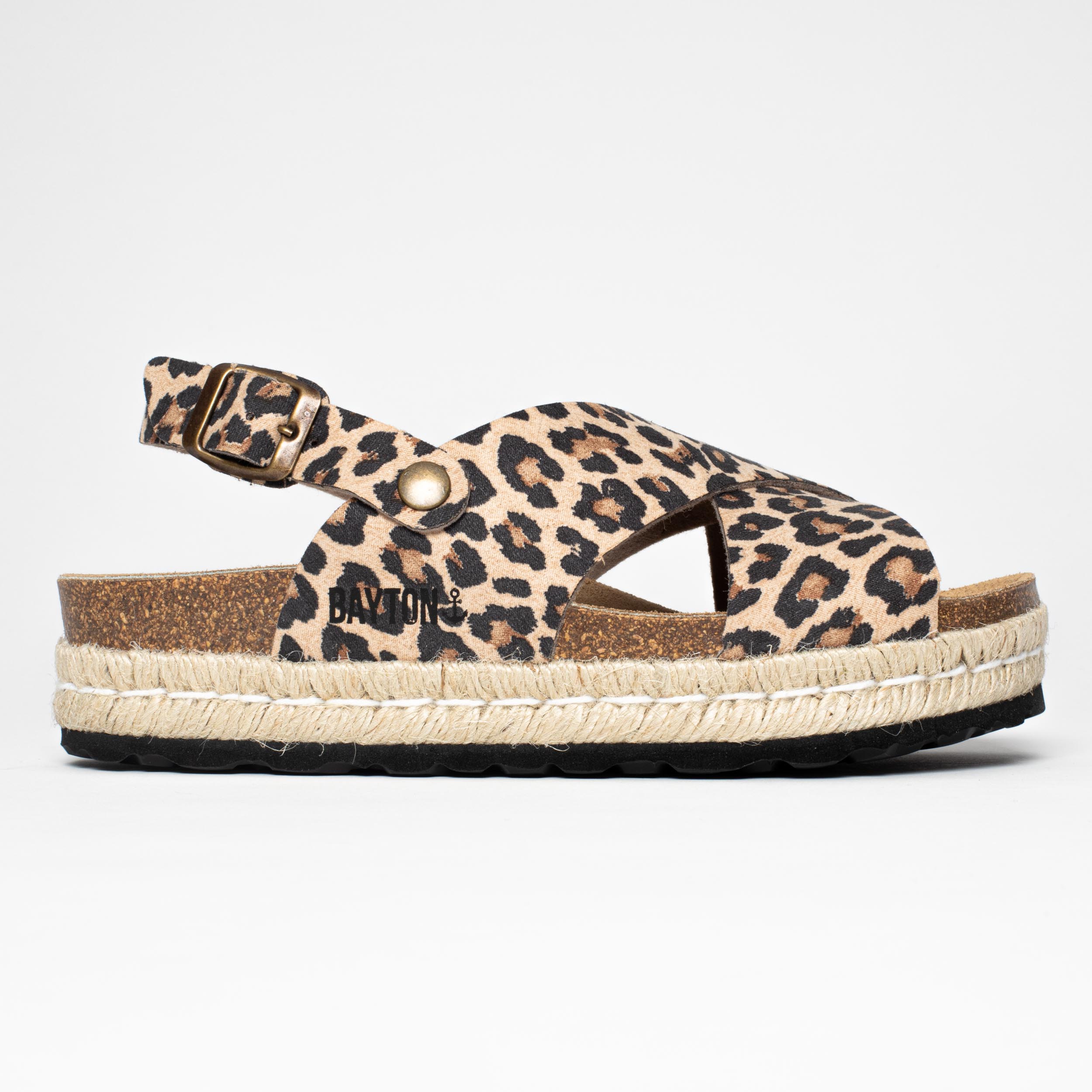 Sandalias con plataforma de leopardo Leida