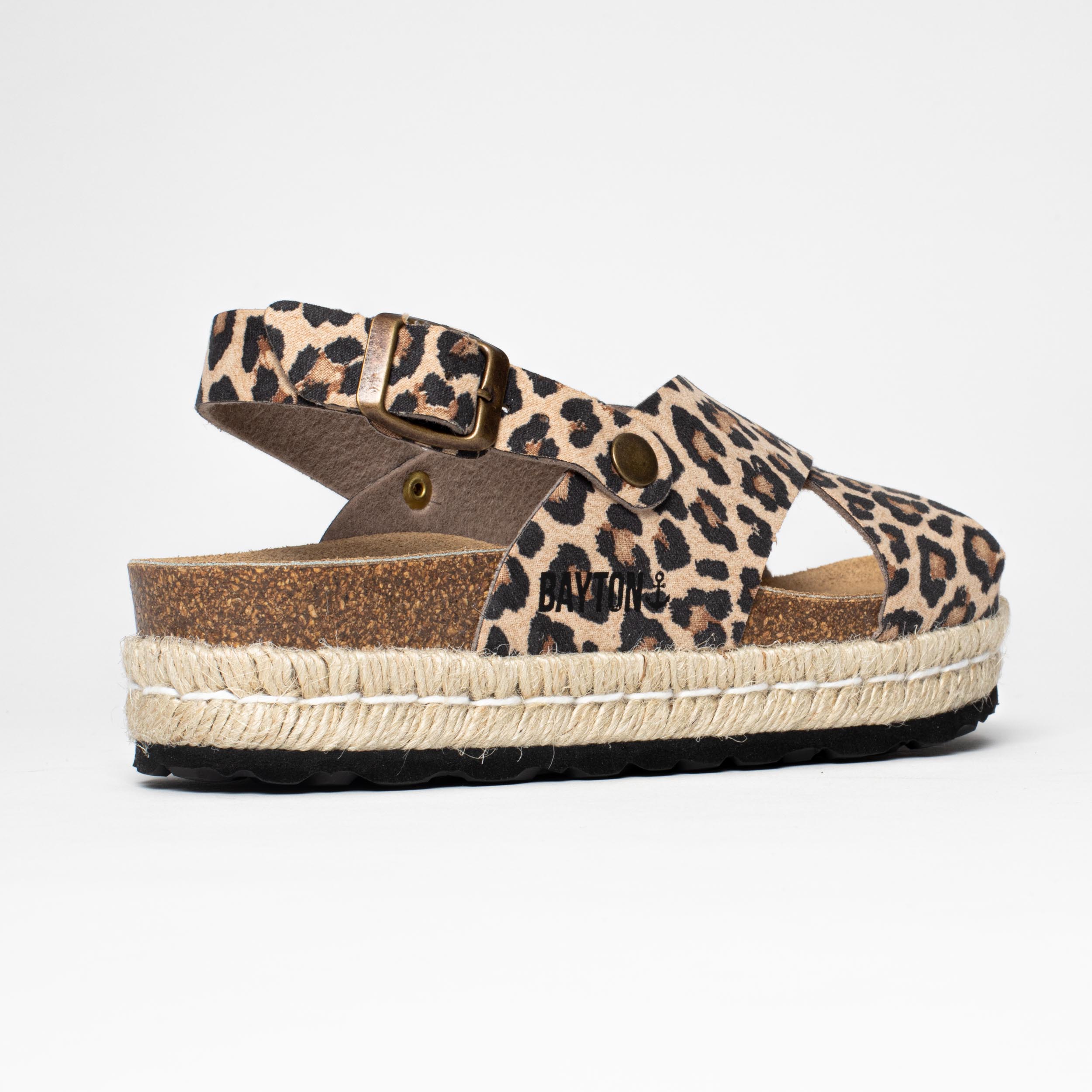 Sandalias con plataforma de leopardo Leida