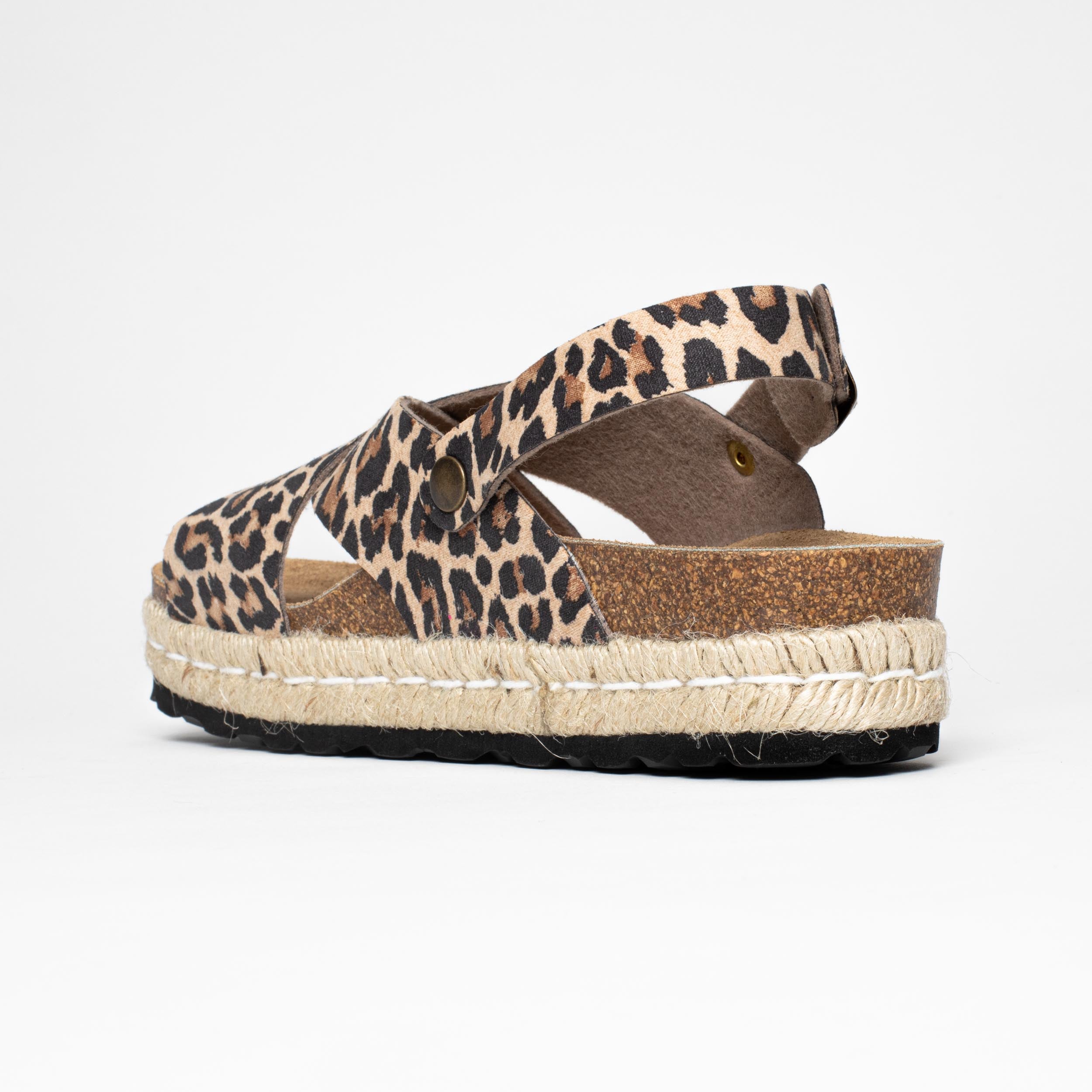 Sandalias con plataforma de leopardo Leida