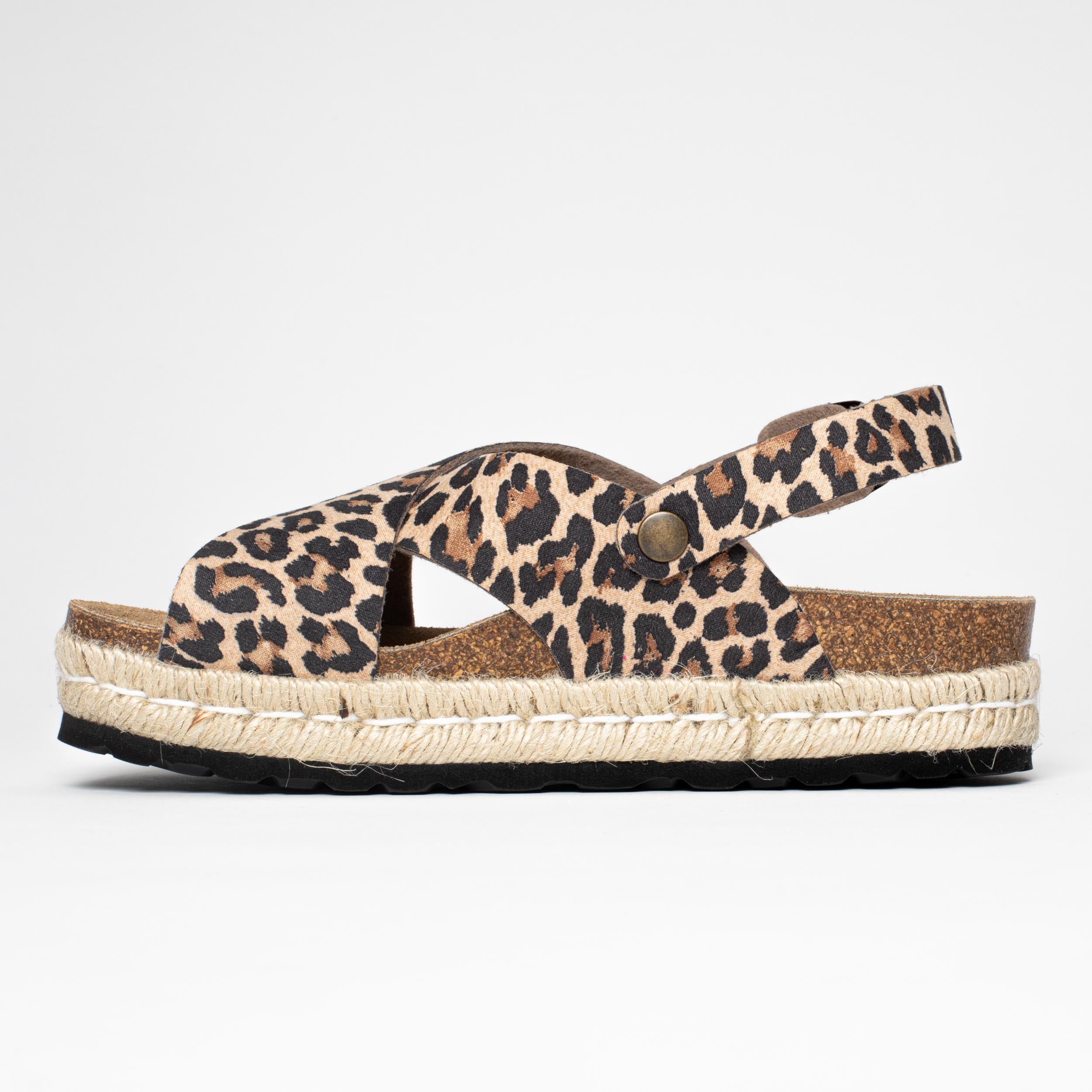 Sandalias con plataforma de leopardo Leida