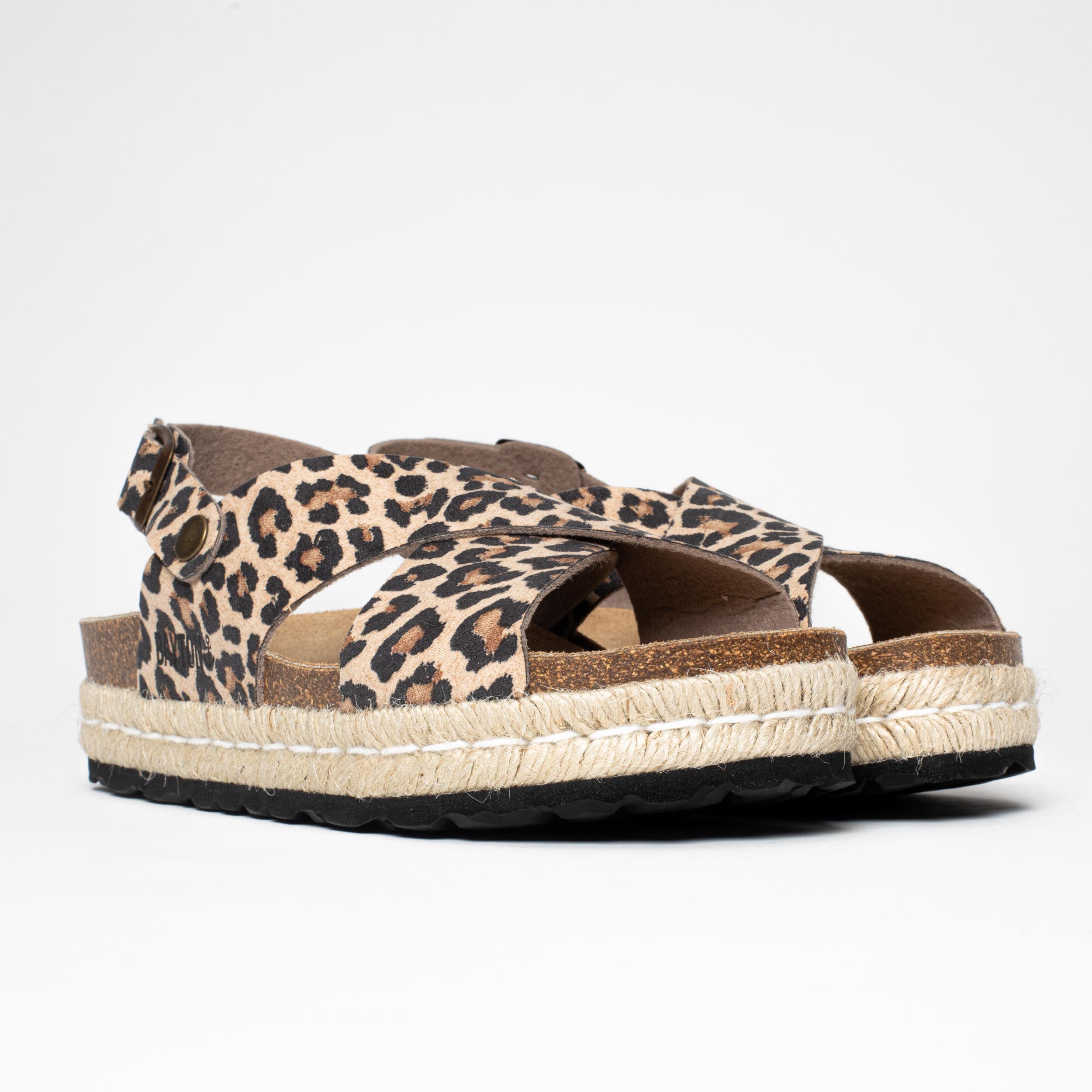 Sandalias con plataforma de leopardo Leida