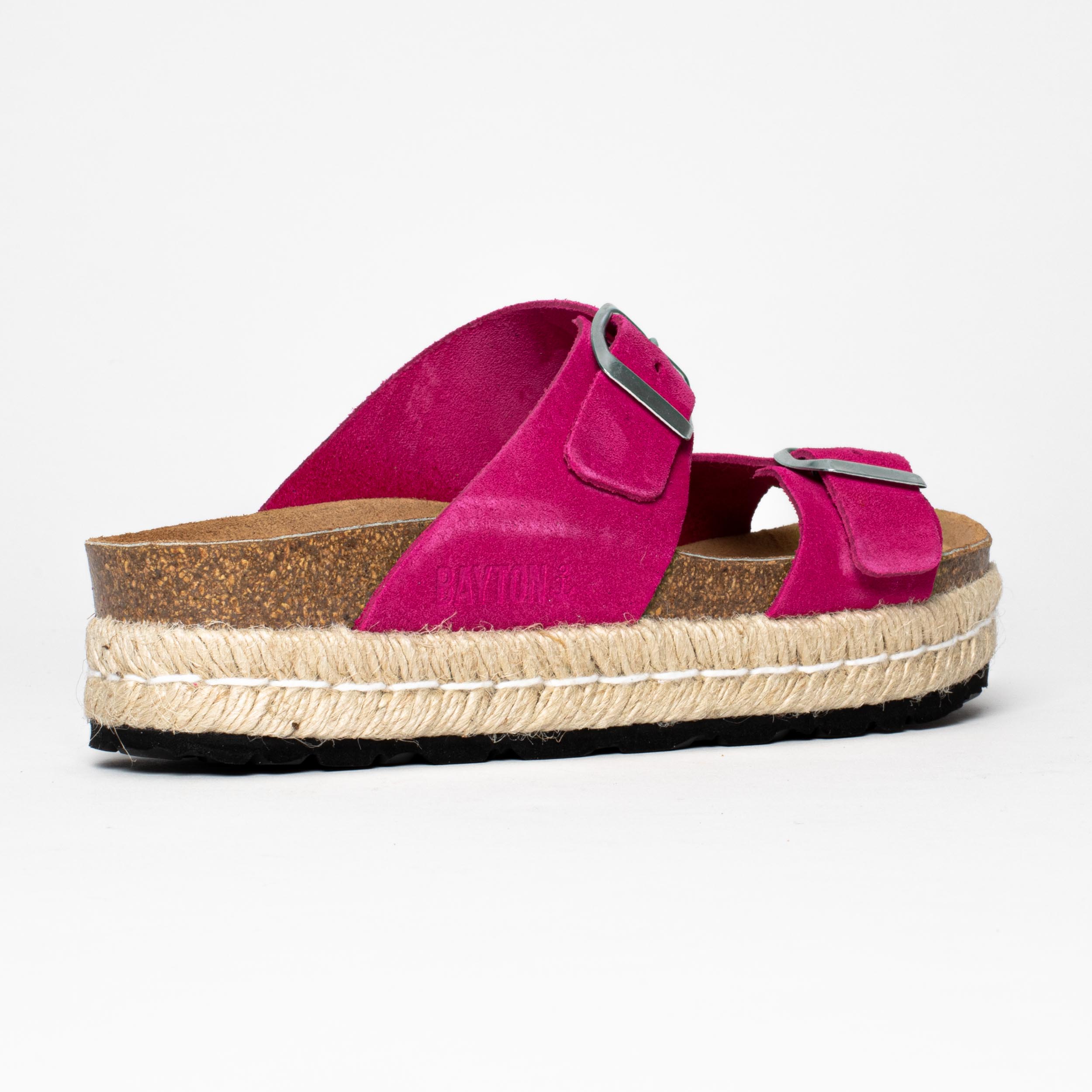 Sandales Alcee Fuschia à Plateforme en cuir Suédé