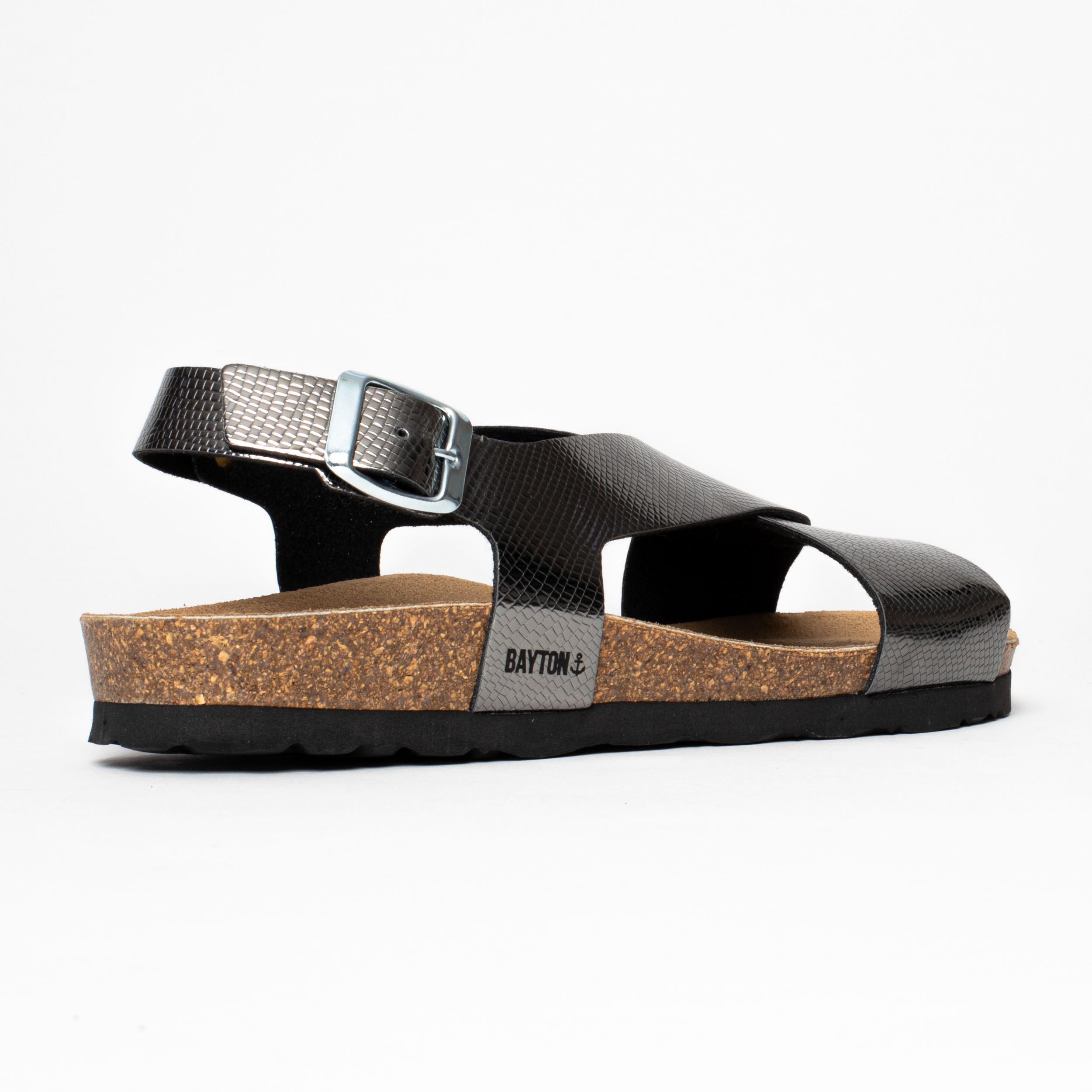 Rioja Pewter Multi-Strap Sandals