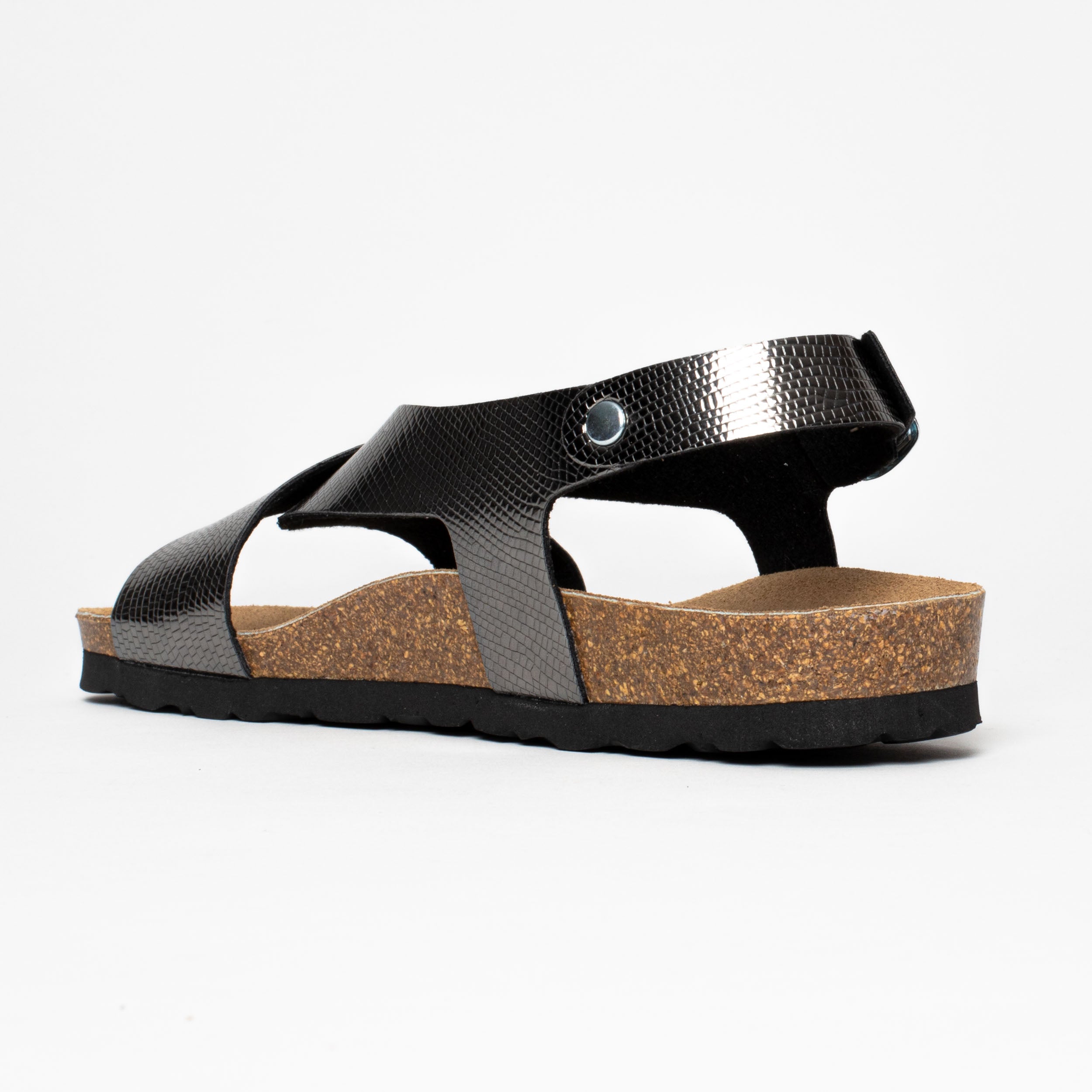 Rioja Pewter Multi-Strap Sandals