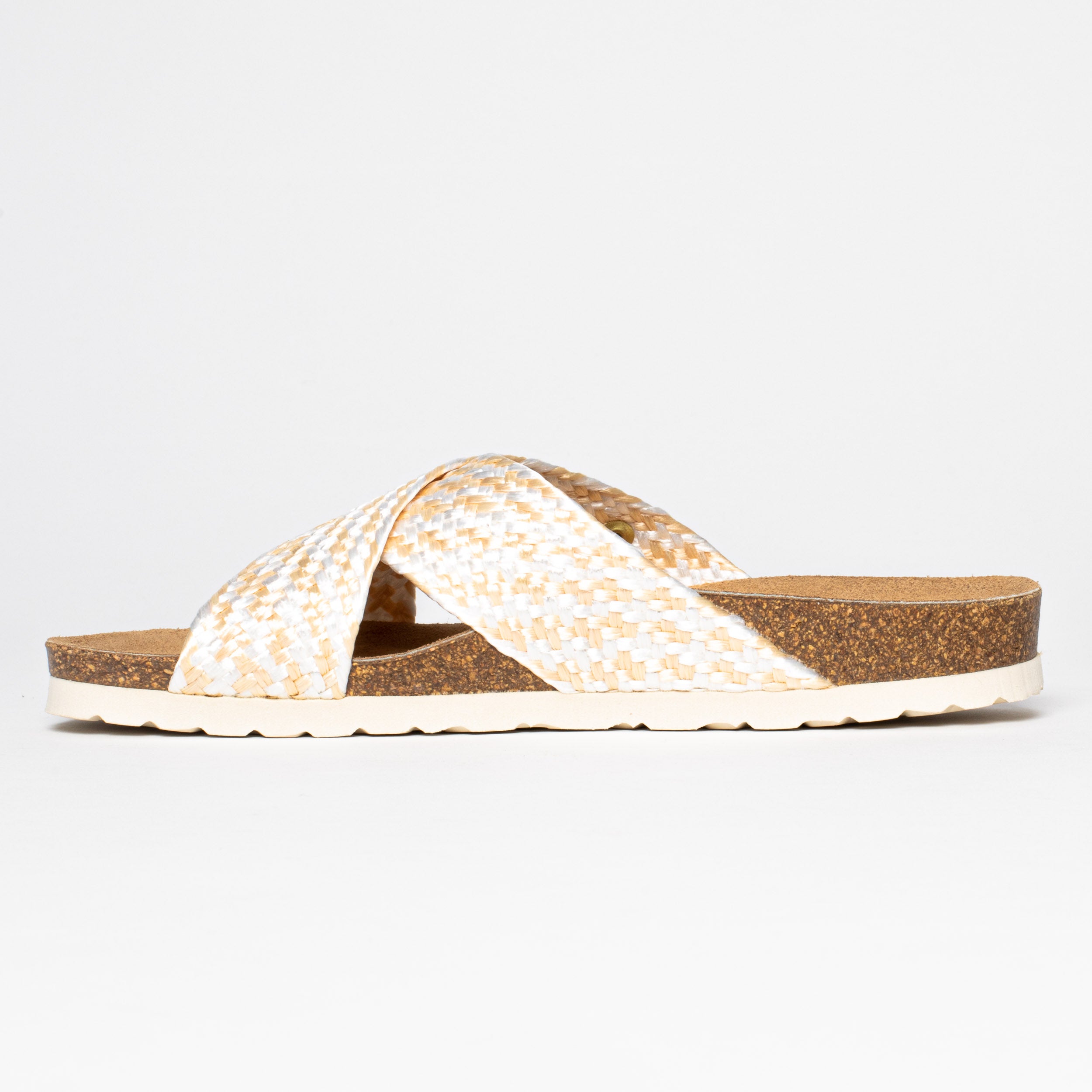 Elche Golden 2 Strap Sandals