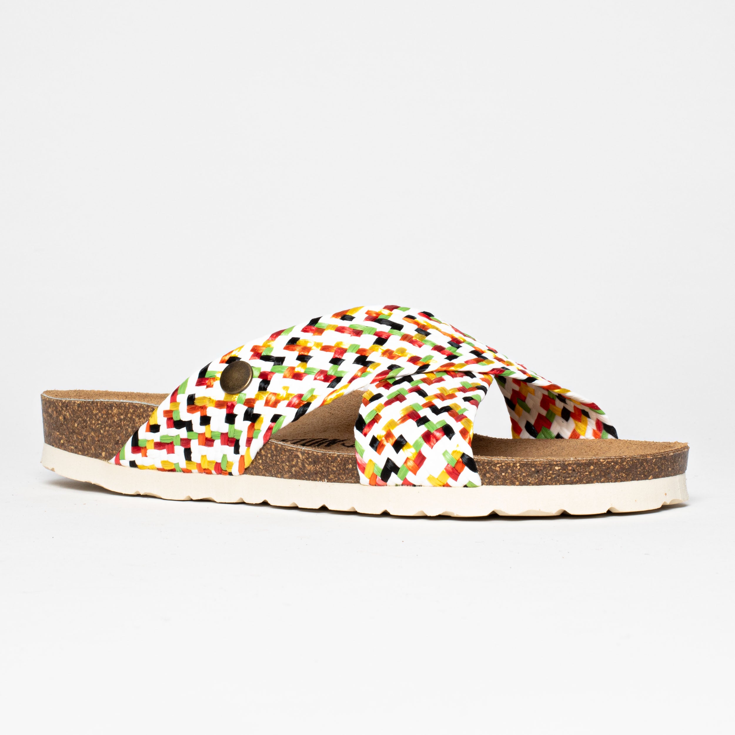 Sandalias Elche 2 Tiras Multicolor