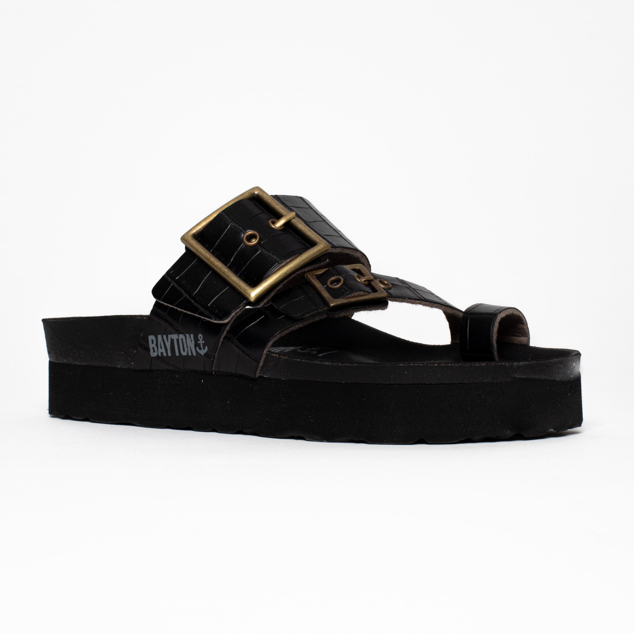 Castel Black Platform Sandals