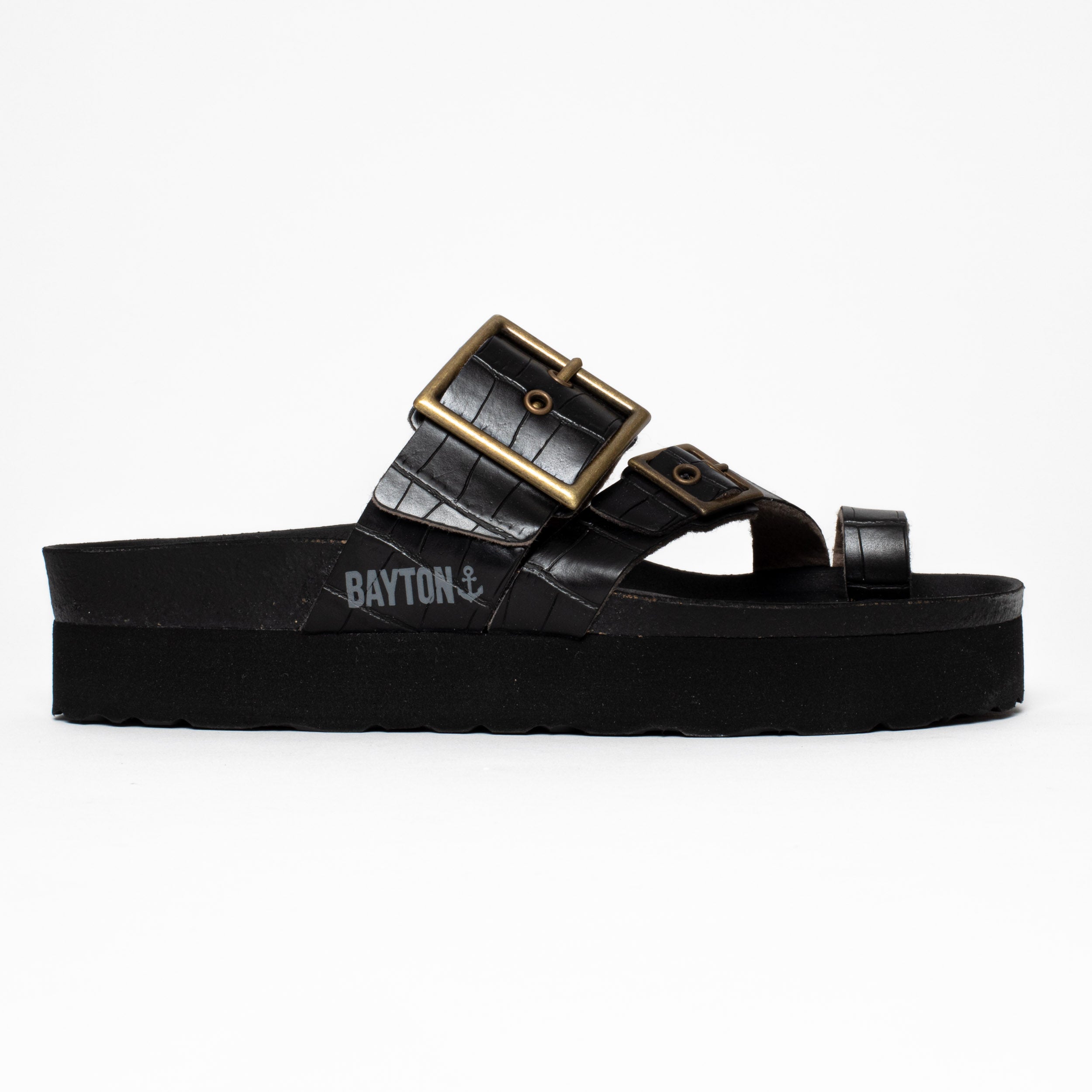 Castel Black Platform Sandals