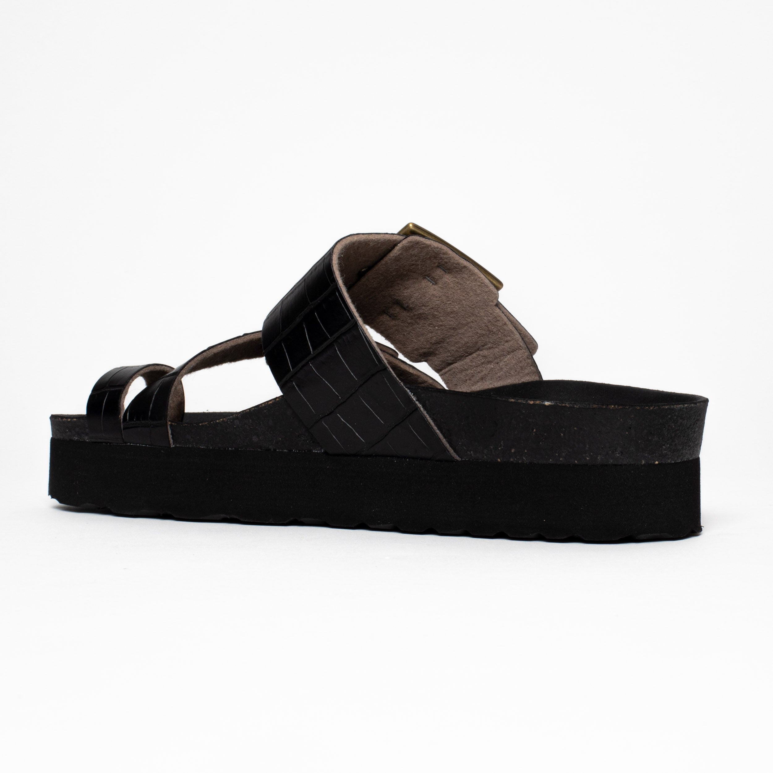 Castel Black Platform Sandals