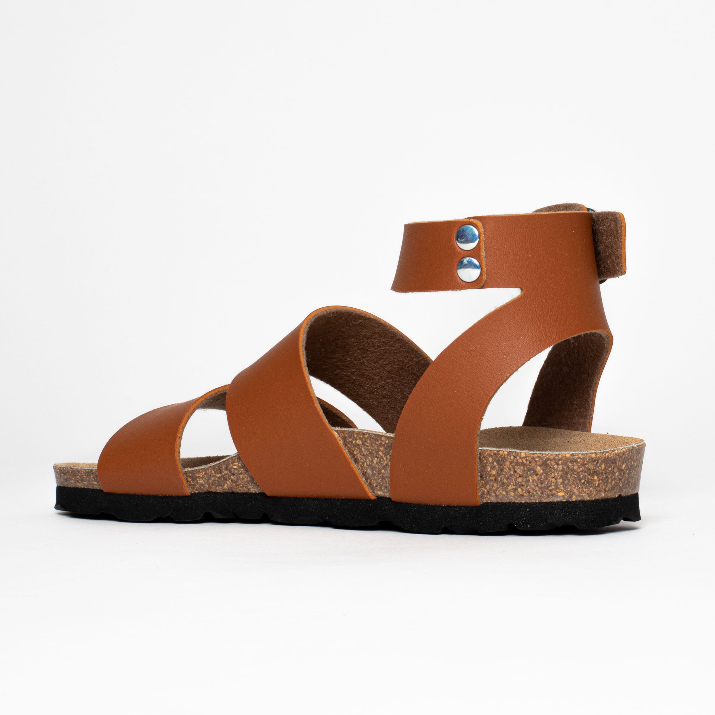 Soria Camel Multi-Strap Sandals