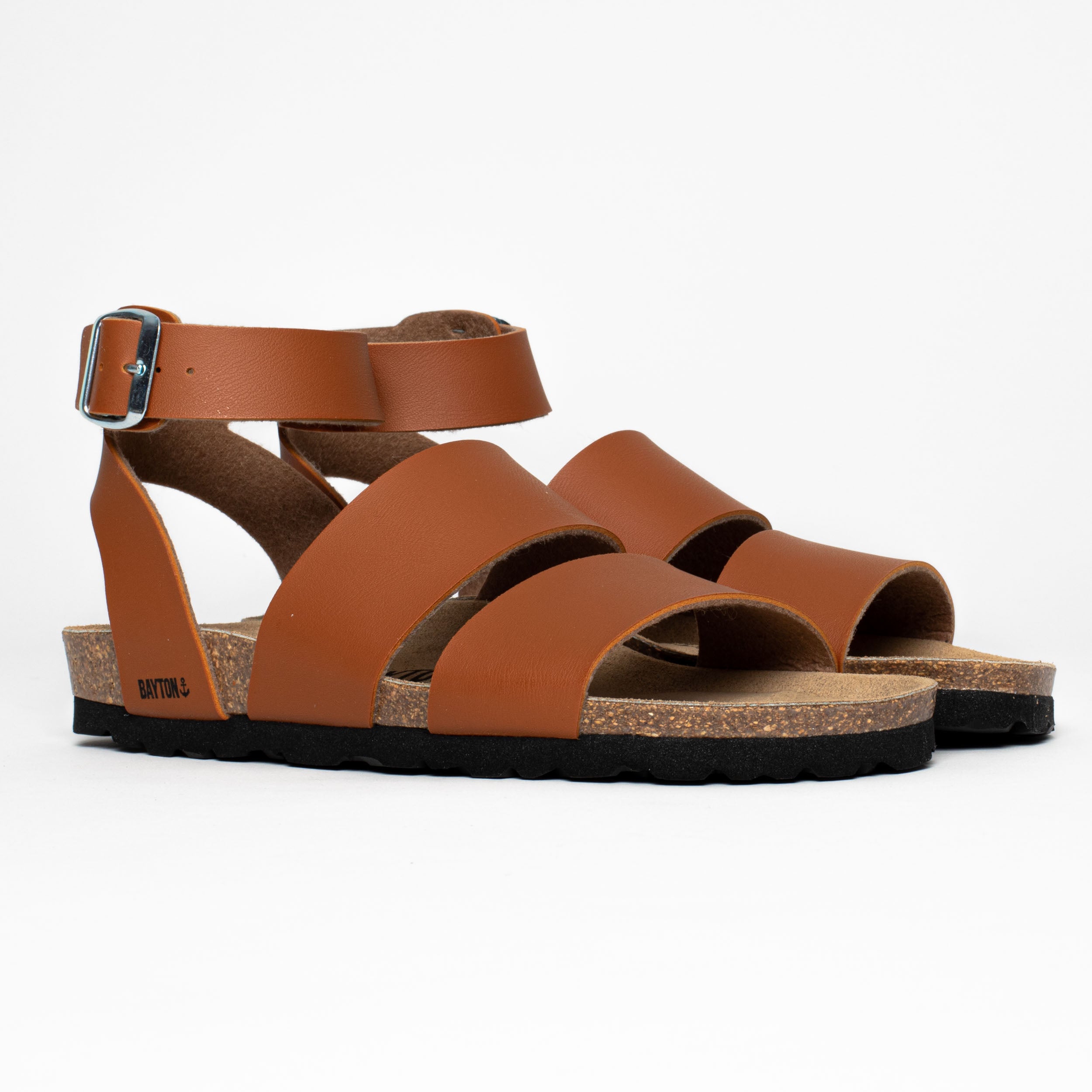 Soria Camel Multi-Strap Sandals