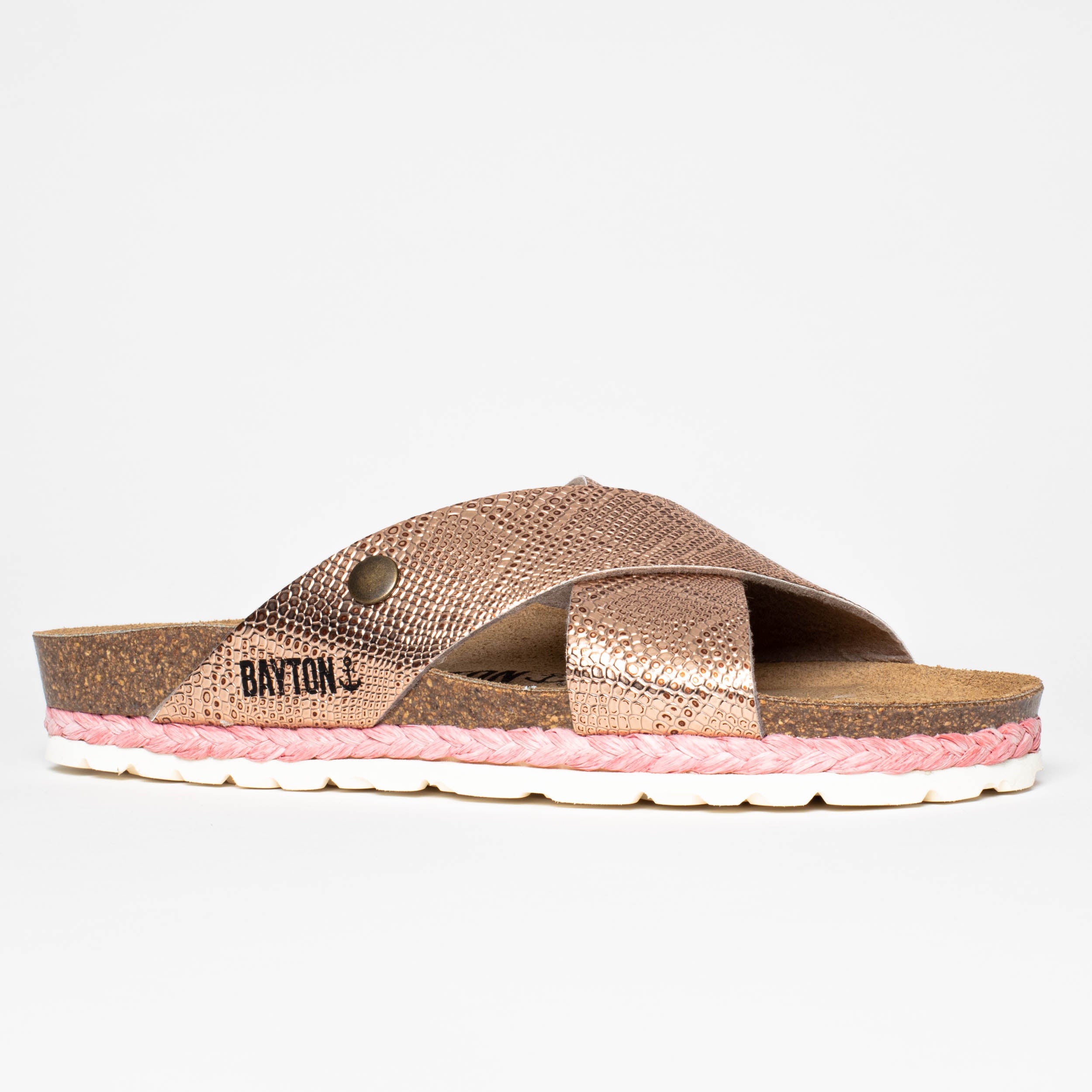 Sandalias Burgos Beige 2 Tiras