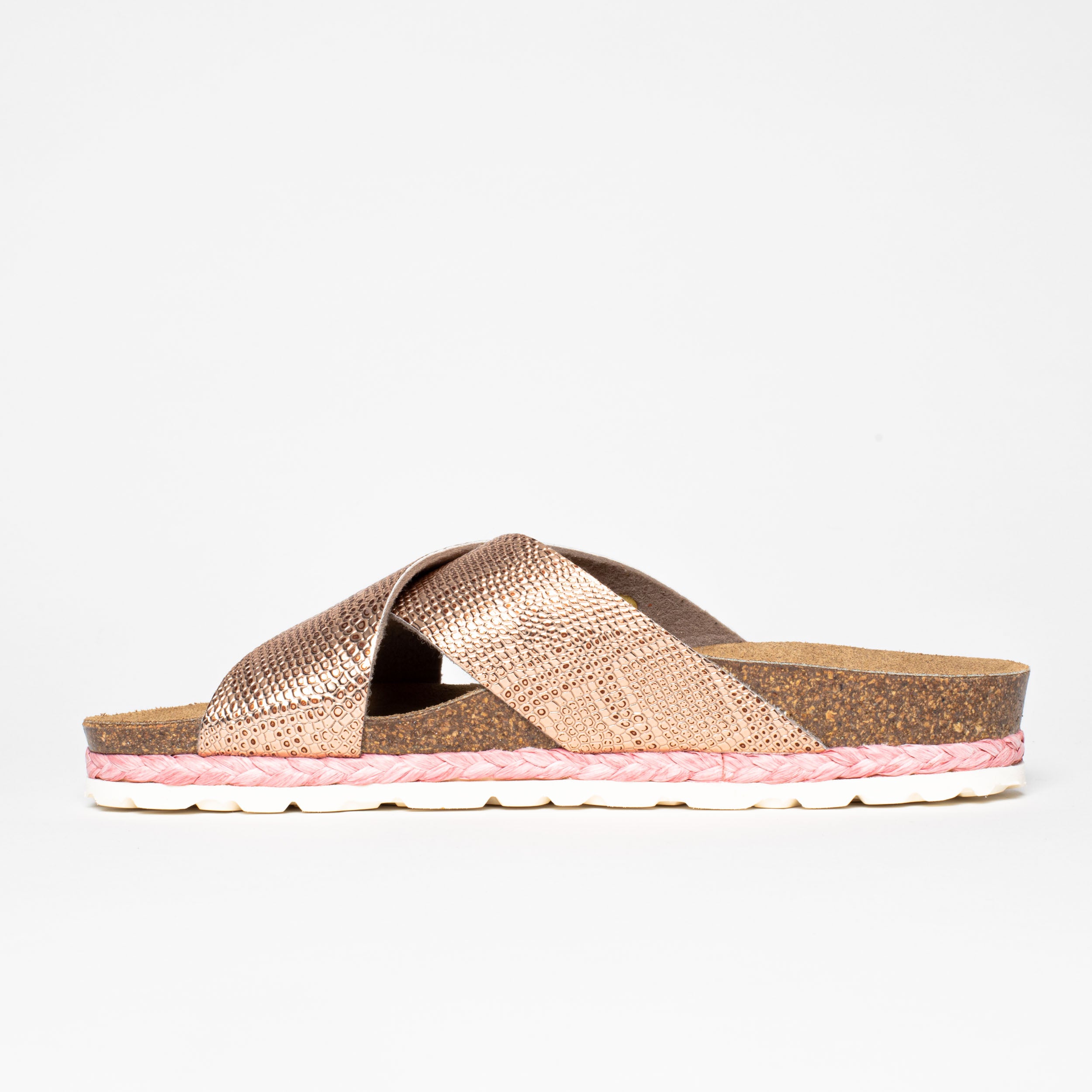 Sandalias Burgos Beige 2 Tiras