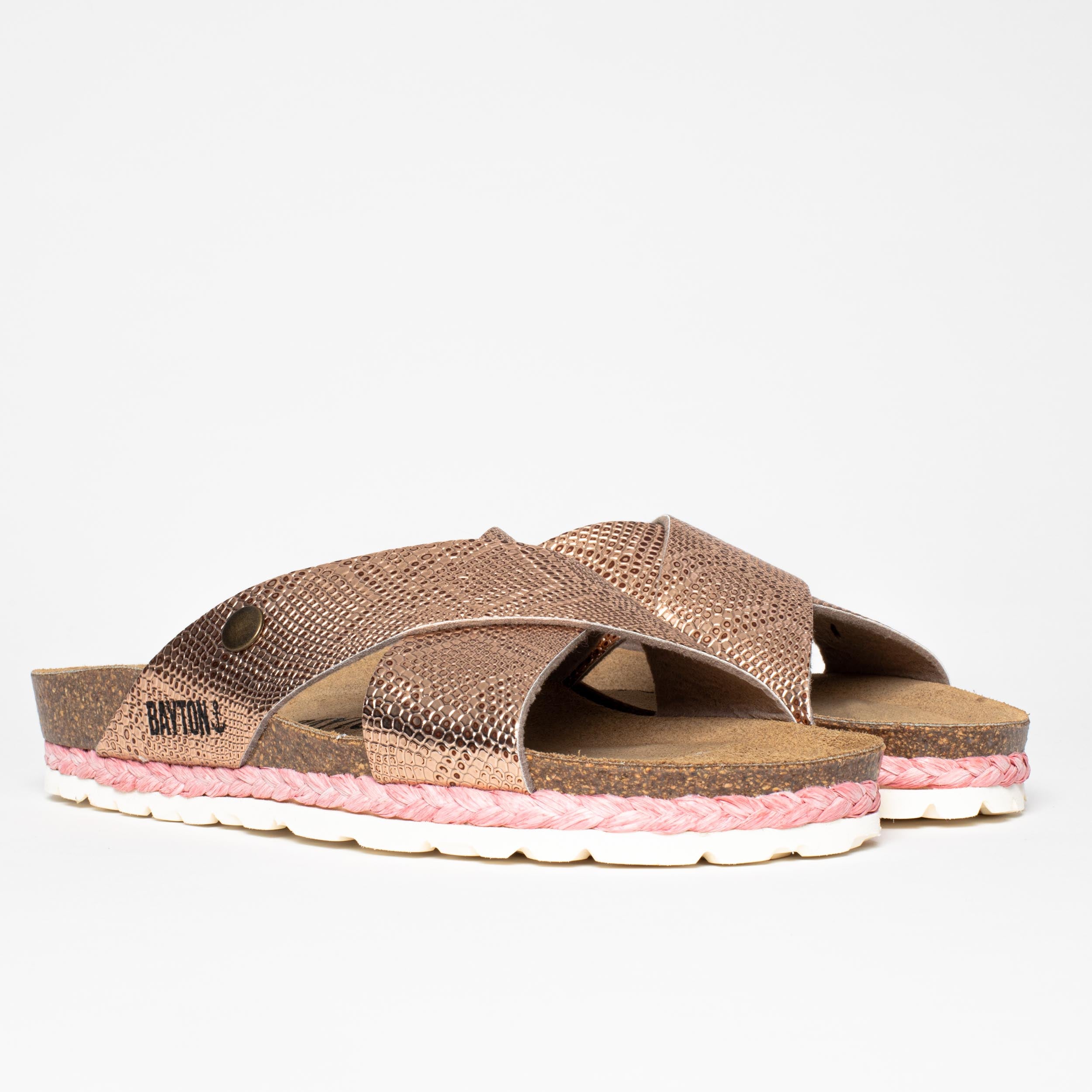 Burgos 2 Strap Sandals Beige Nude