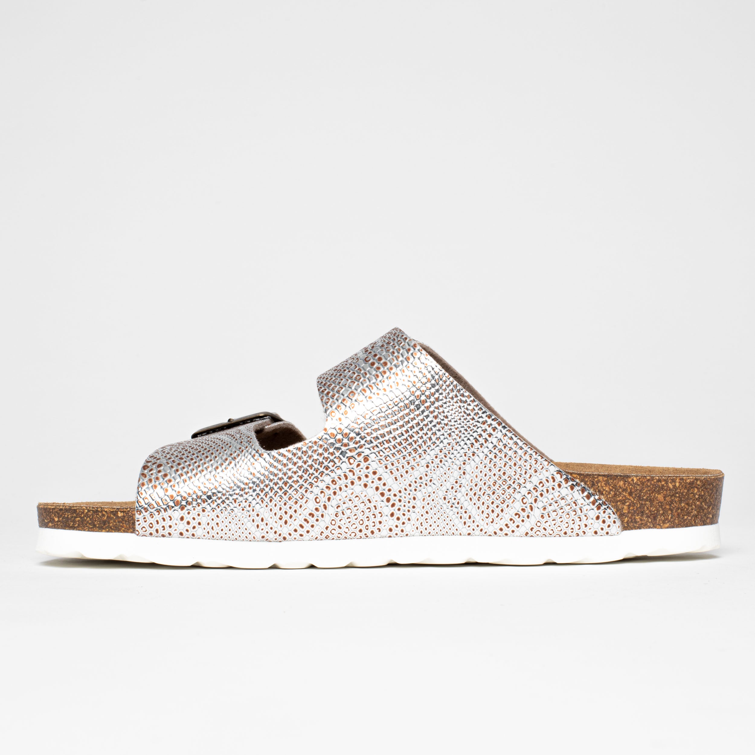 Atlas Silver 2 Strap Sandals