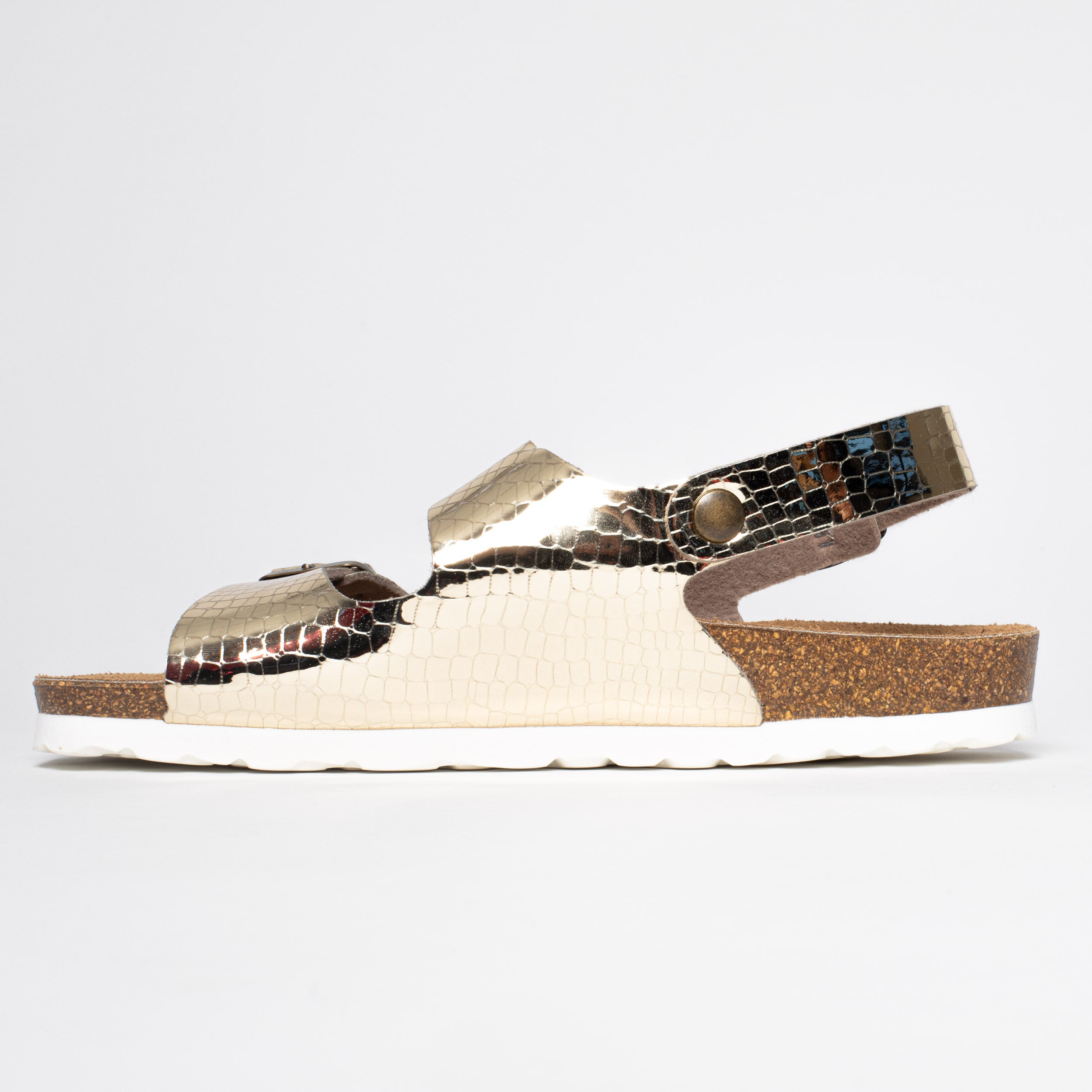 Achille Platinium Multi-Strap Sandals