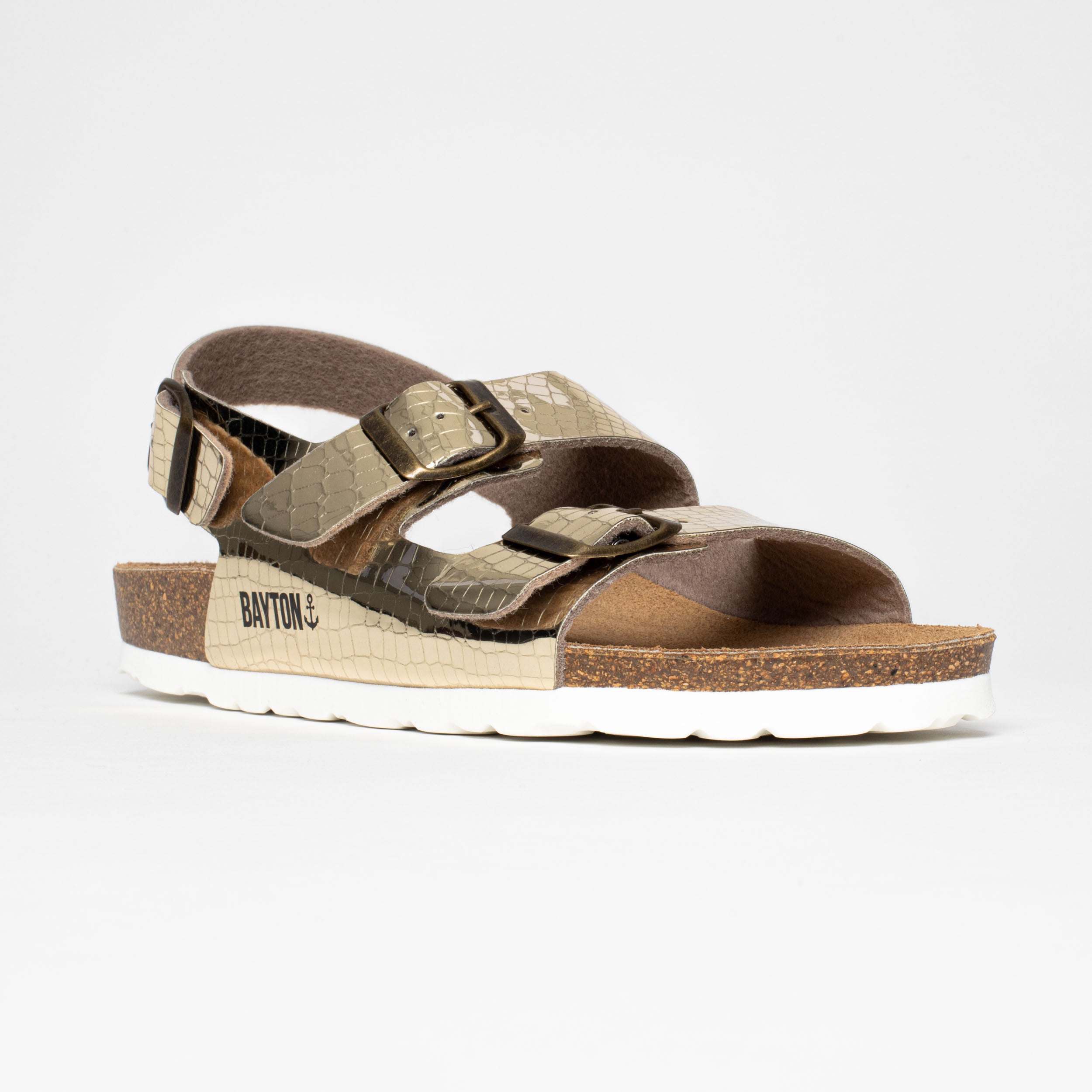 Achille Platinium Multi-Strap Sandals