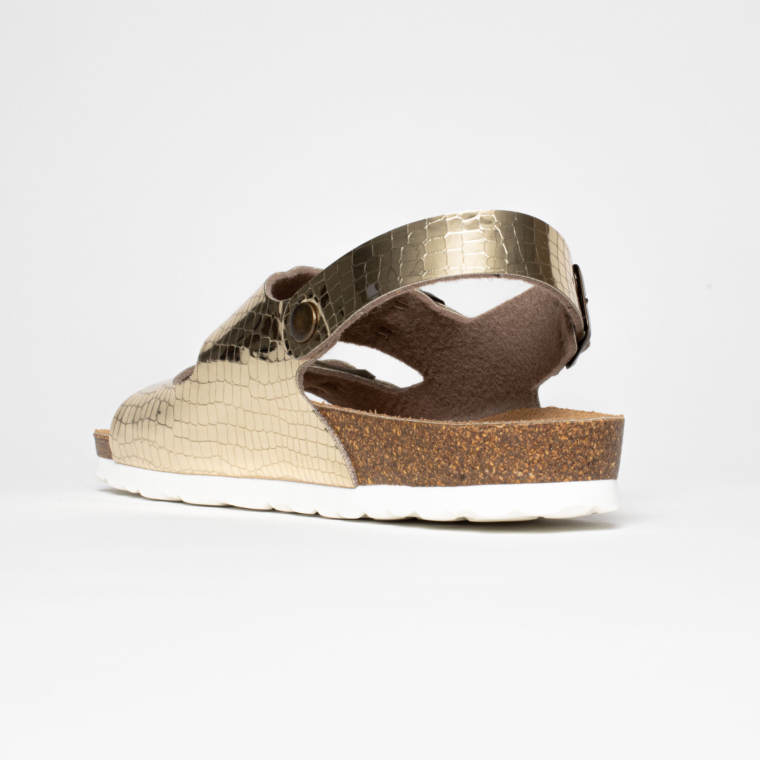 Achille Platinium Multi-Strap Sandals