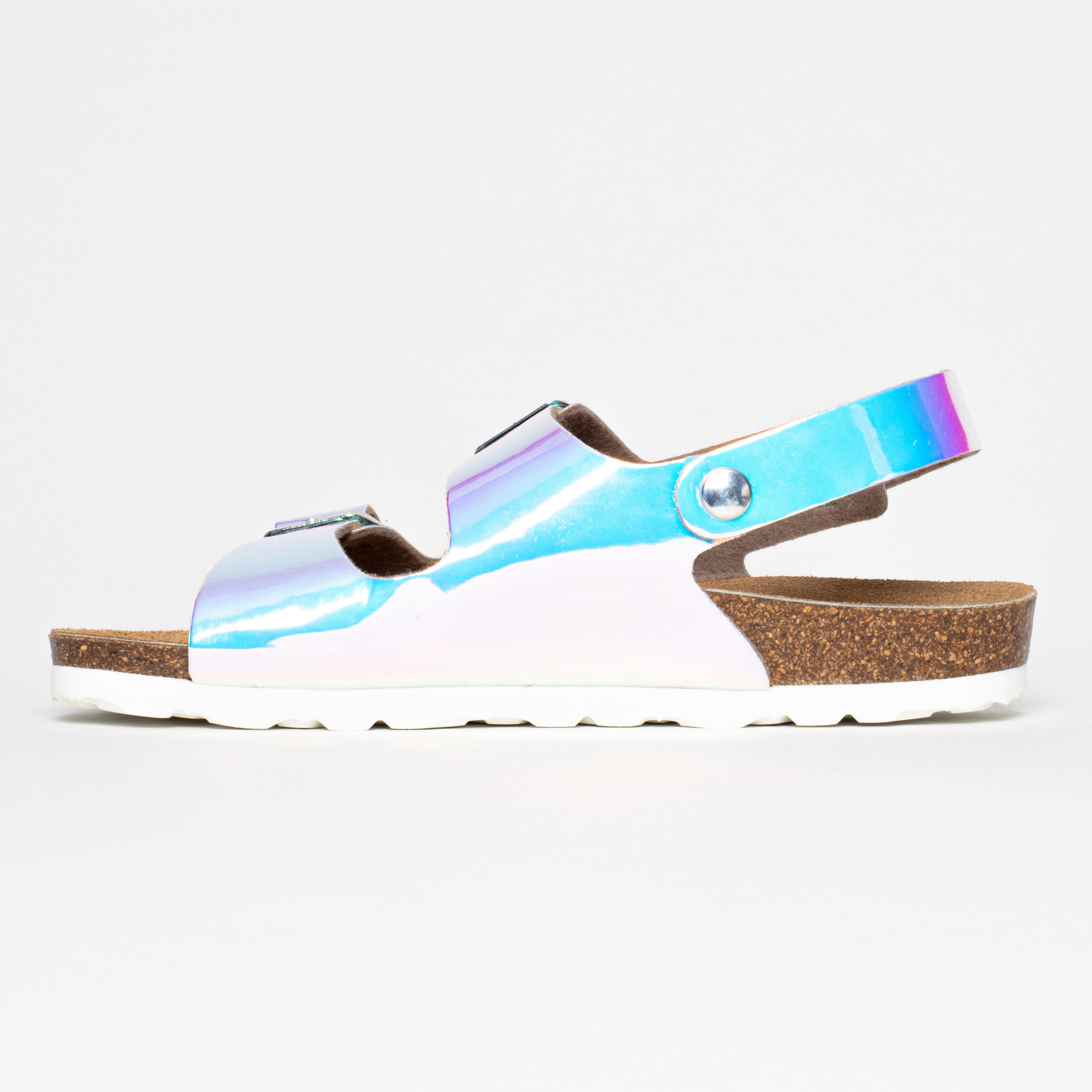 Congo Blue Multi-Straps Reflected Sandals